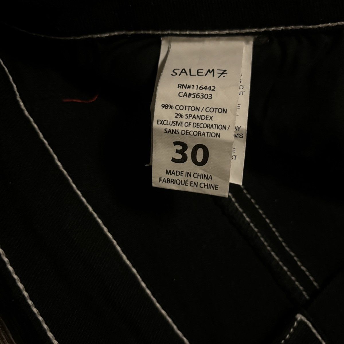 Other Salem7 Pentagram Black Denim Jeans Size US 30 / EU 46 - 7 Thumbnail