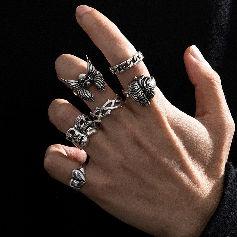 Jewelry Crazy Jewelry Rings Open Size Chrome Ring (Size 7-13) Size ONE SIZE - 1 Thumbnail