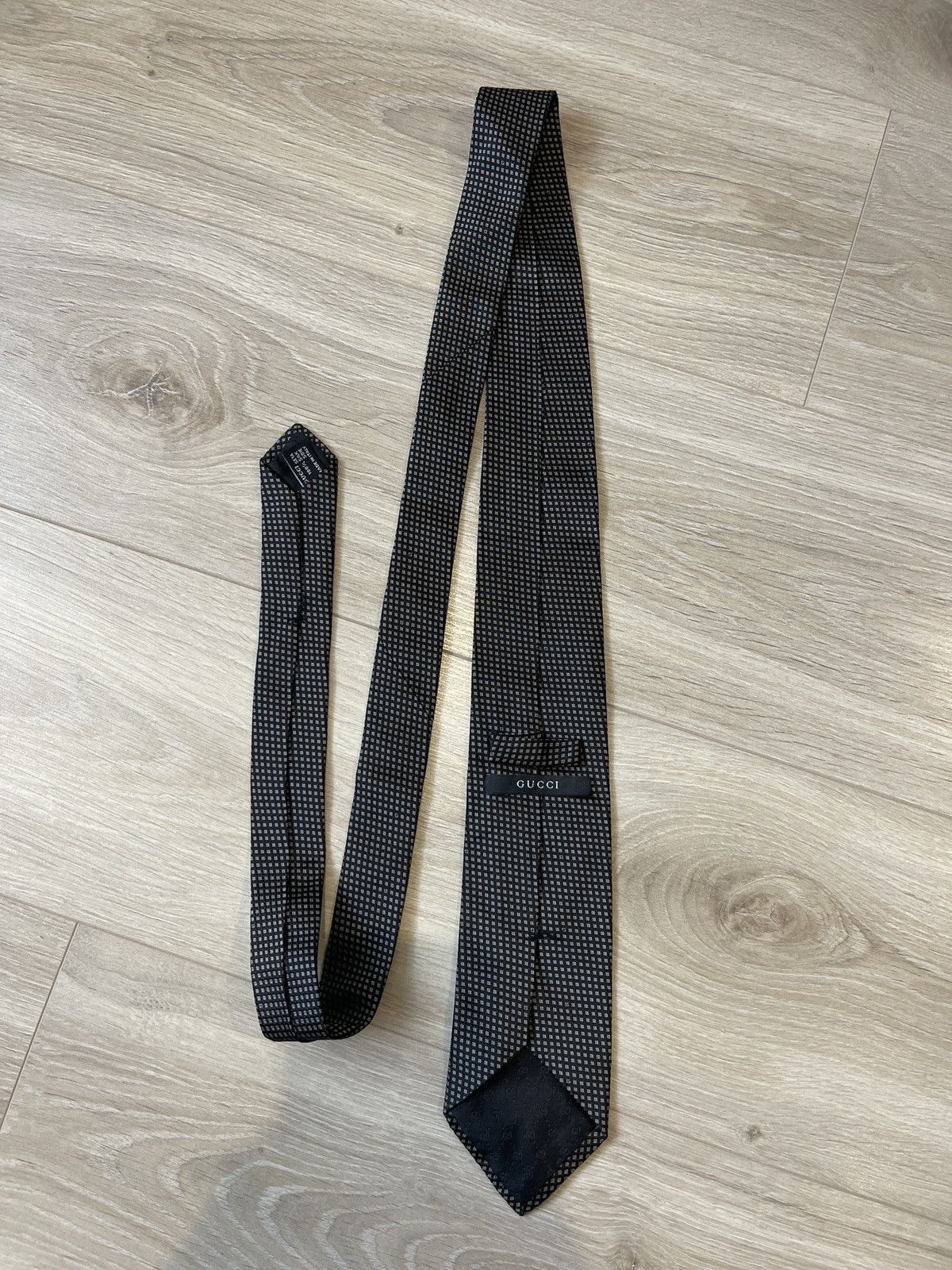 Gucci Gucci black Silk Tie Made In Italy Size ONE SIZE - 3 Thumbnail