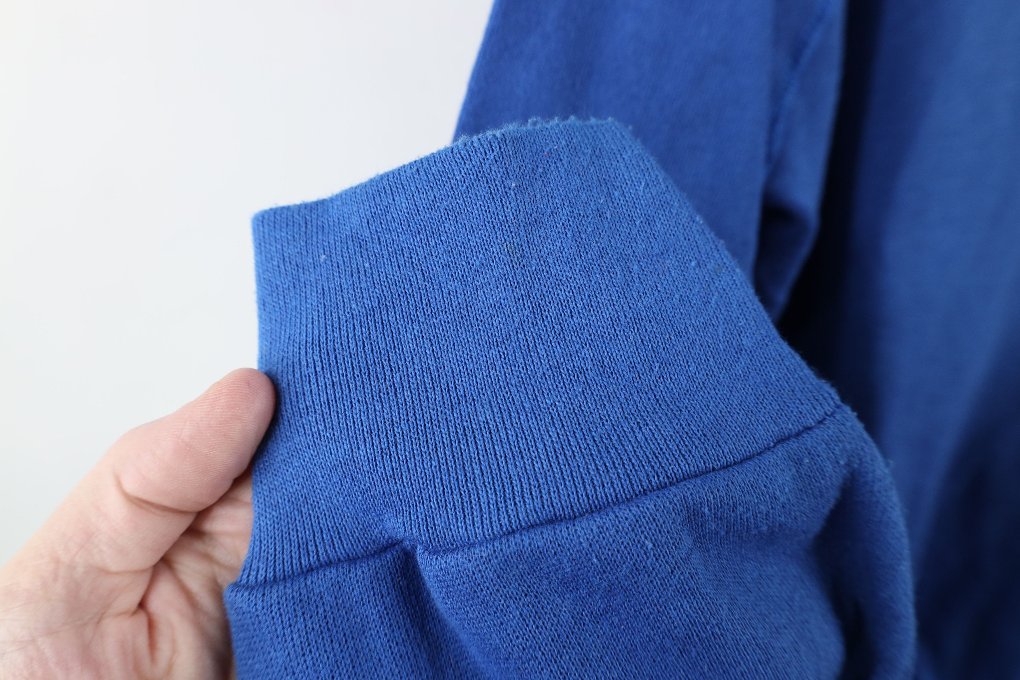 Vintage Vintage 80s 90s Streetwear Raglan Sweatshirt Royal Blue USA Size US XXL / EU 58 / 5 - 6 Thumbnail
