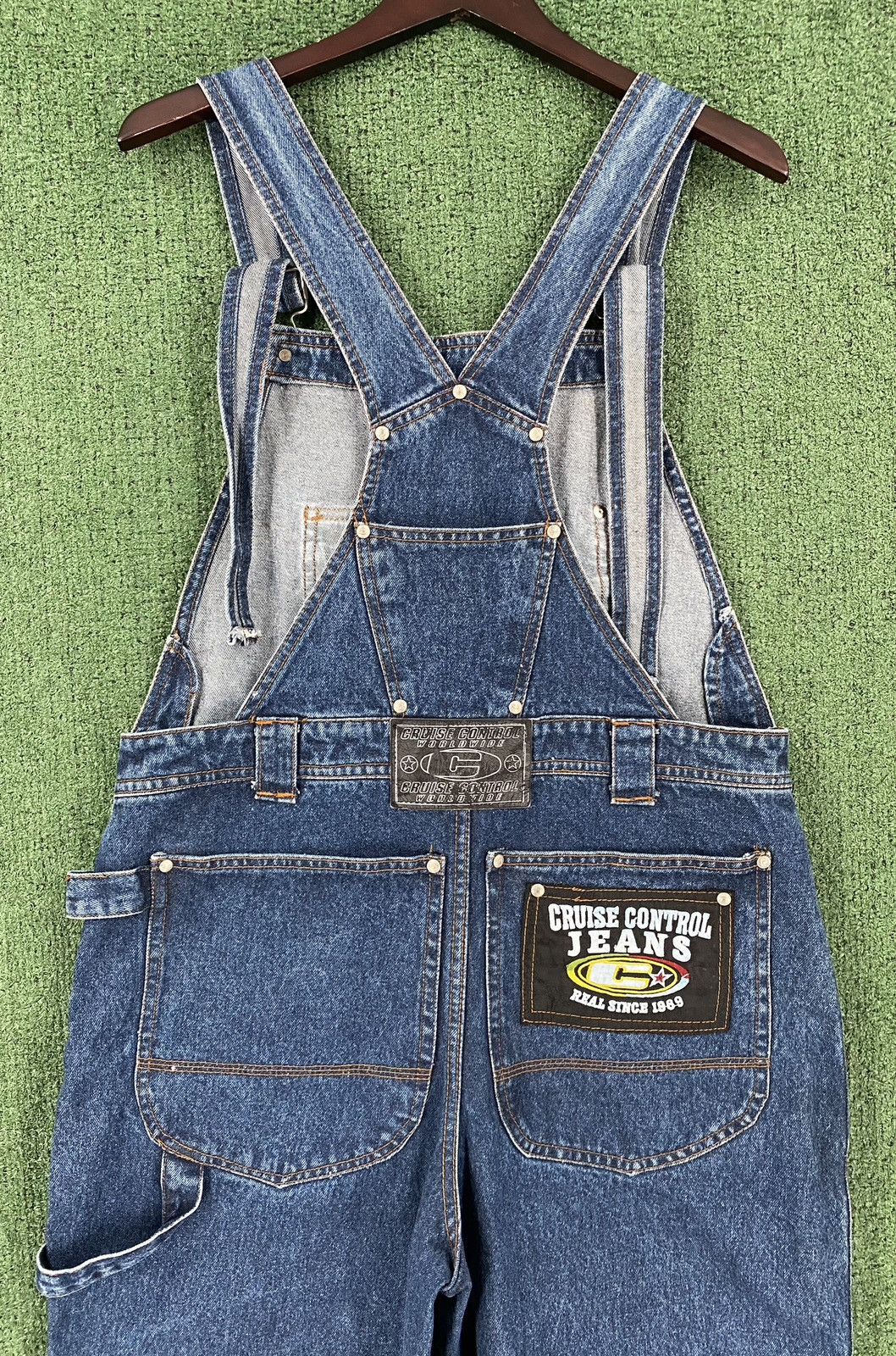 Other VTG Y2K Cruise Control Logo Deep Pocket Jean Shortalls Size US 36 / EU 52 - 8 Thumbnail