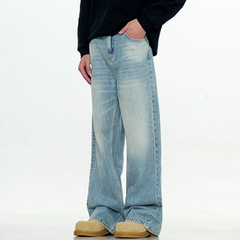 Japanese Brand × Vintage Light blue streetwear baggy jeans Size US 29 - 2 Thumbnail