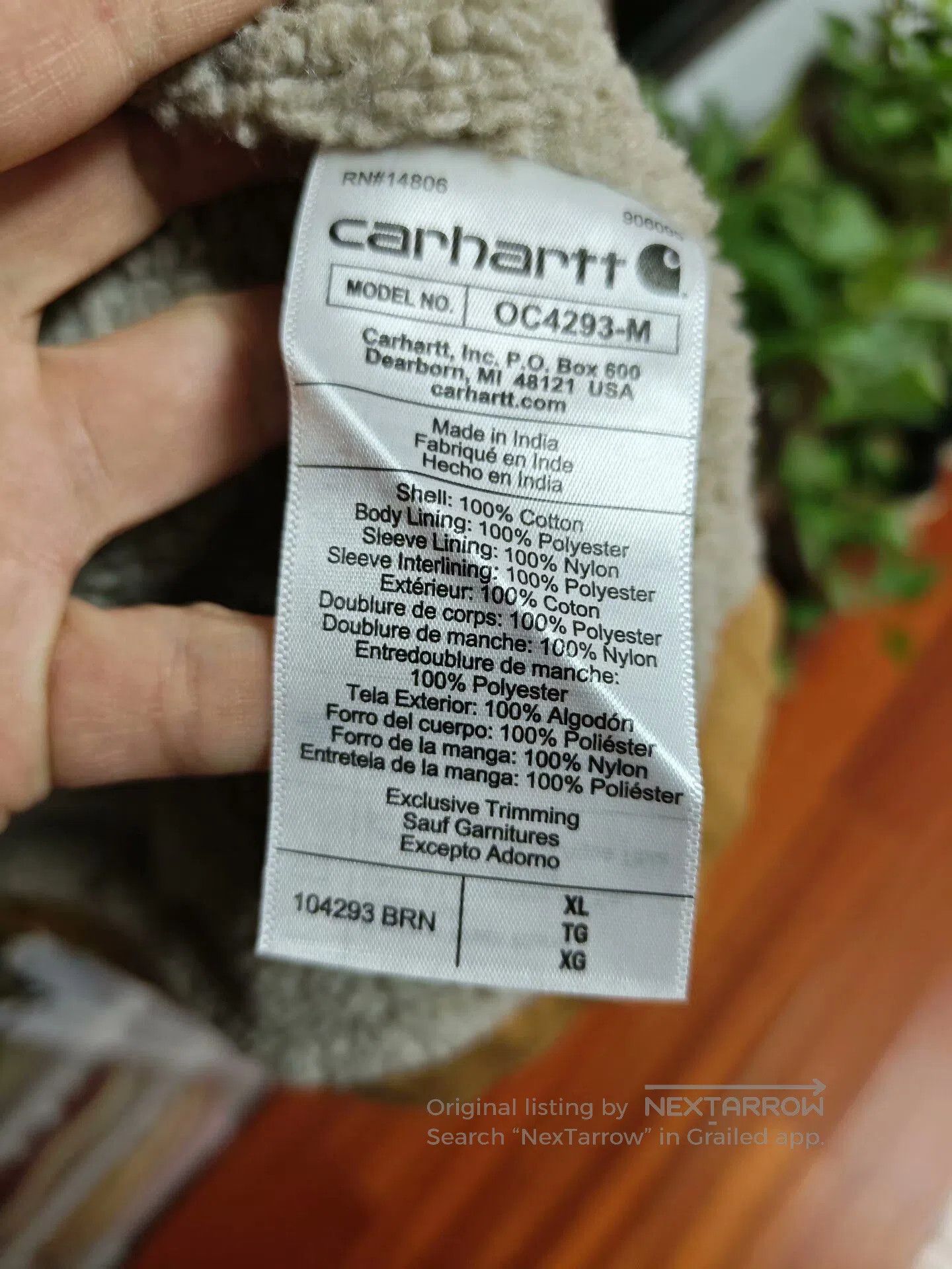 Carhartt Carhartt Washed Duck Sherpa. Size US XL / EU 56 / 4 - 6 Thumbnail