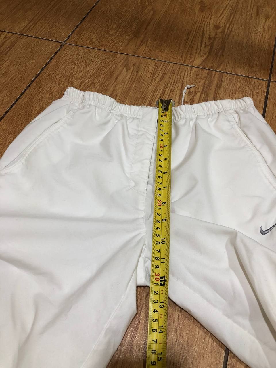 Nike Vintage Casual pants white Nike logo Y2K streetwear Size US 30 / EU 46 - 12 Thumbnail