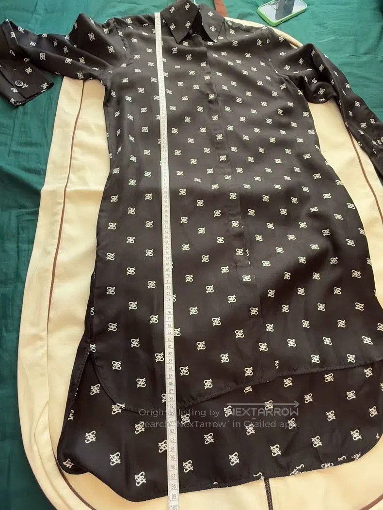Fendi Fendi Shirt Dress, Mulberry Silk Fabric with Full Letter L Size XXS / US 00 / IT 34 - 7 Thumbnail