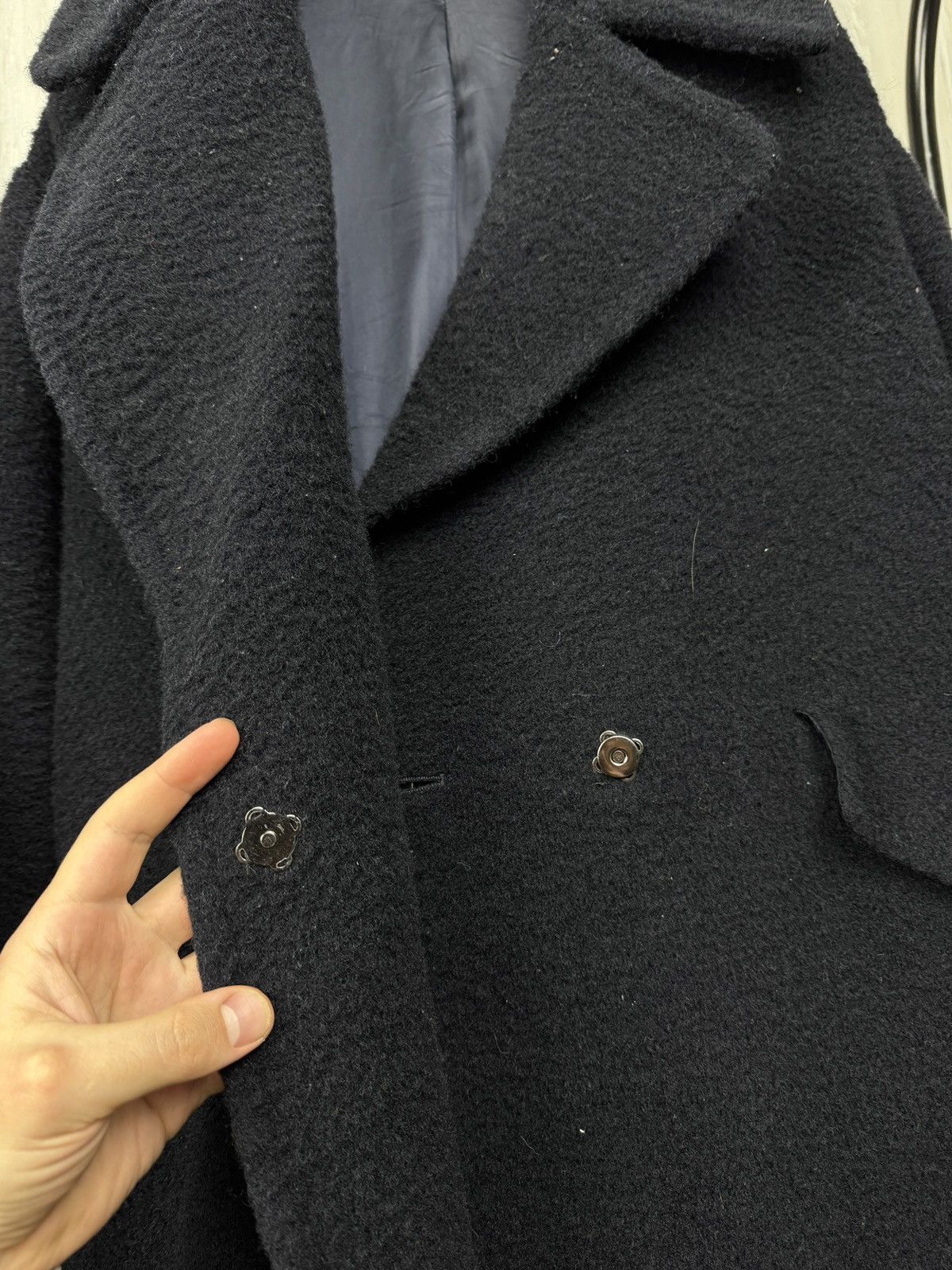 Tagliatore Tagliatore Agatha navy blue wool blend coat Size L / US 10 / IT 46 - 8 Thumbnail