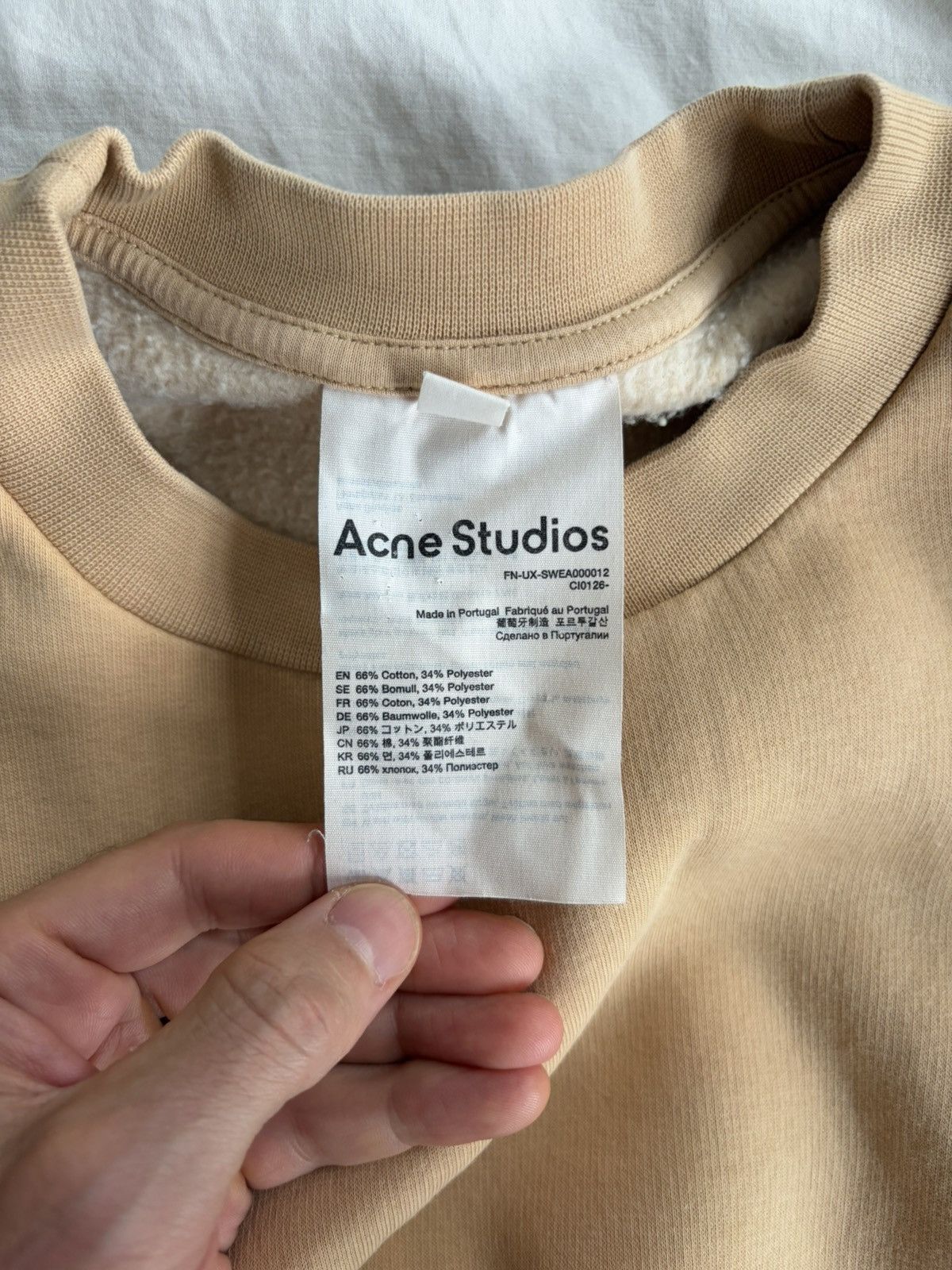 Acne Studios Acne studios fleece sweatshirt Size US S / EU 44-46 / 1 - 5 Thumbnail