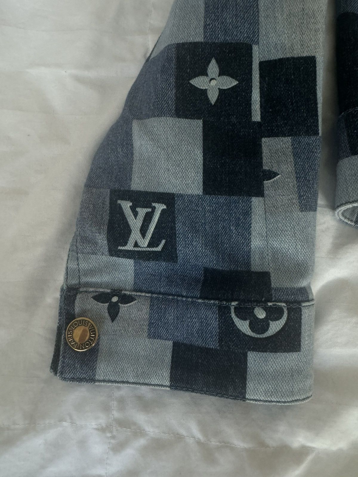 Louis Vuitton Louis Vuitton Damier Denim Jacket Size XXS / US 00 / IT 34 - 5 Thumbnail