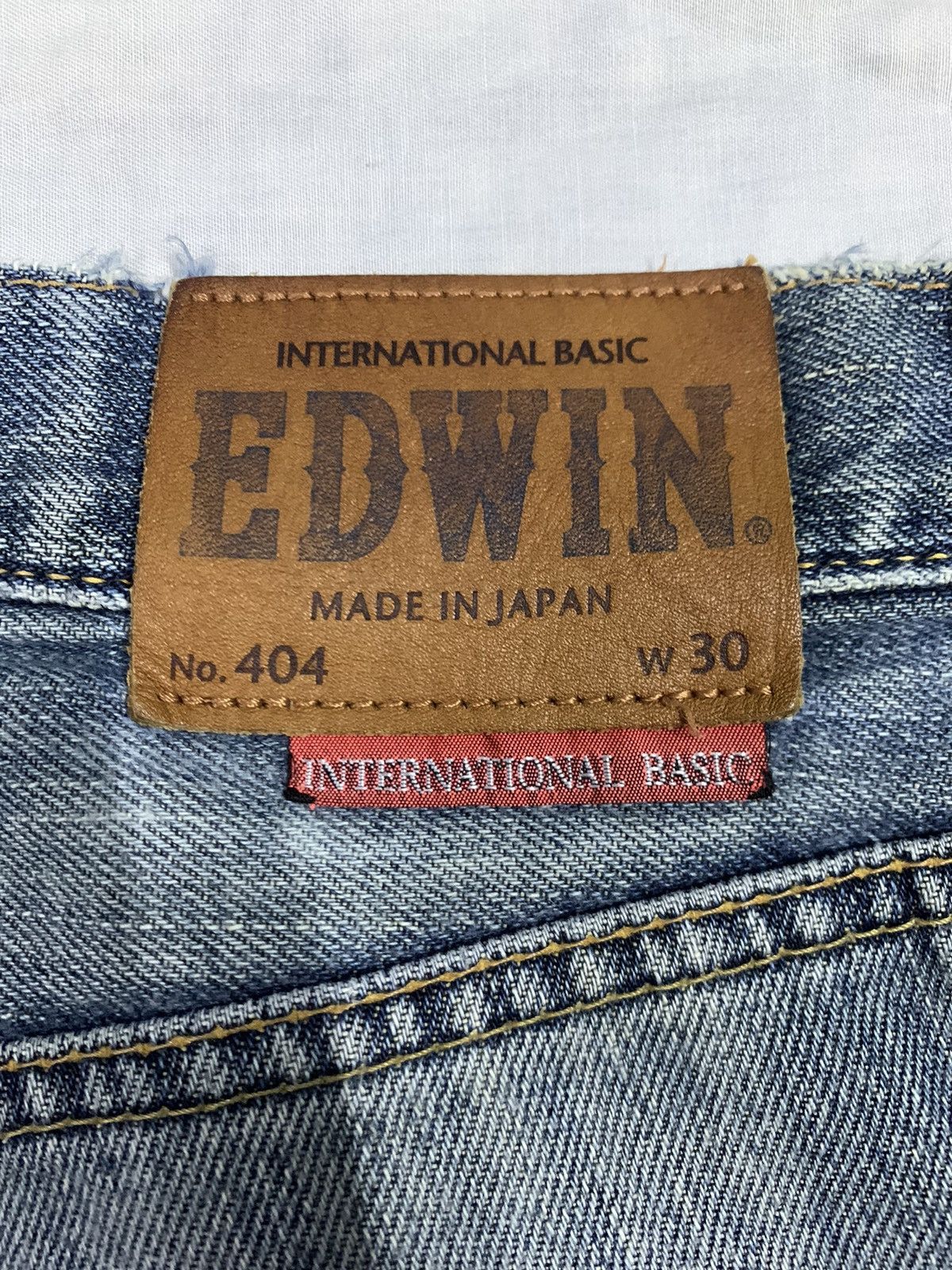 Edwin Vintage Edwin 404 Straight Leg Distressed Grunge Jeans Size US 31 - 12 Thumbnail