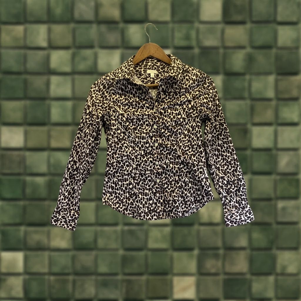 Talbots Talbots Petites Womens Size 2P Leopard Print Long Sleeve Button Up Shirt-6323 Size XS / US 0-2 / IT 36-38 - 1 Thumbnail