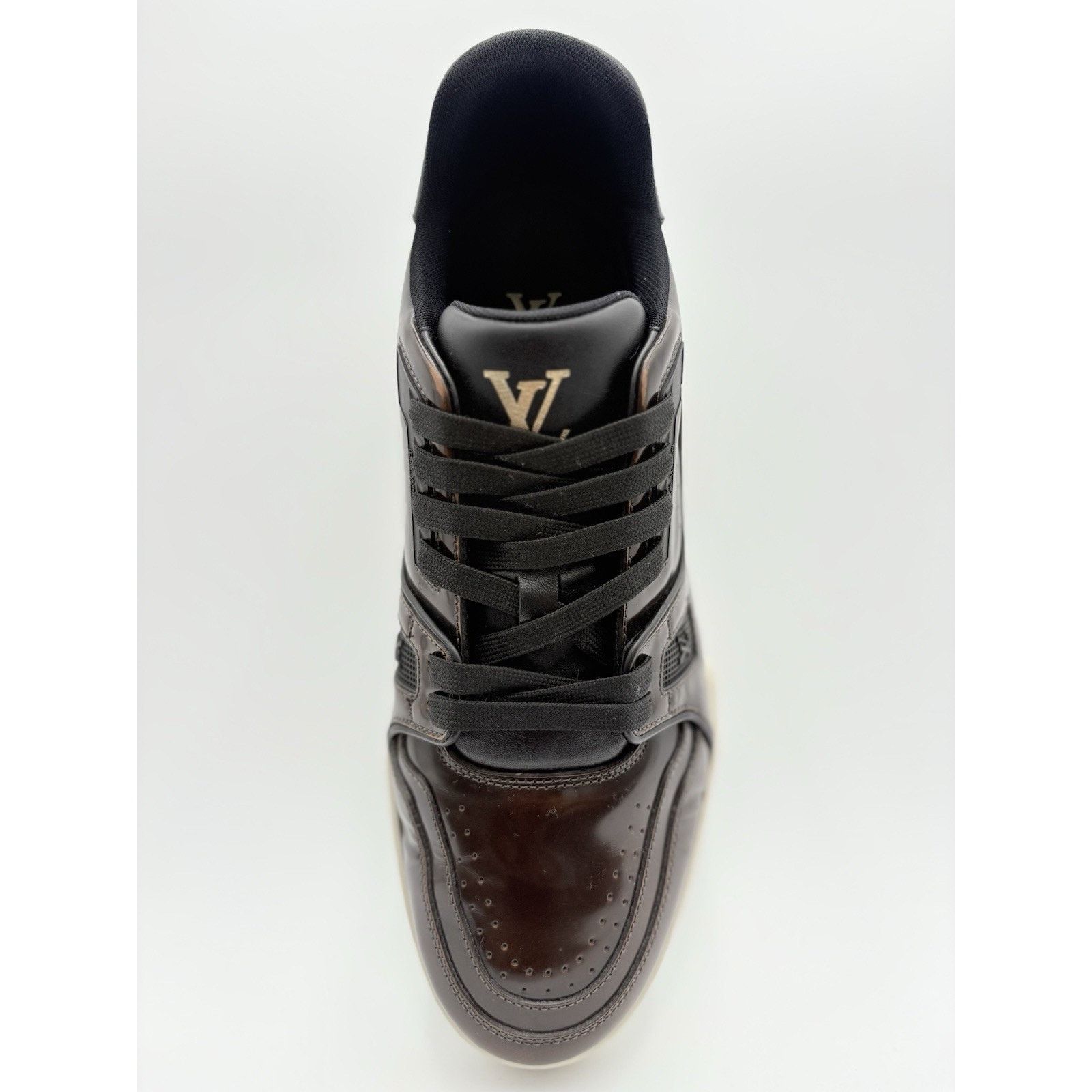 Louis Vuitton Louis Vuitton Trainer ' Brown Patent ' | SUPER CLEAN! Size US 9 / EU 42 - 11 Thumbnail