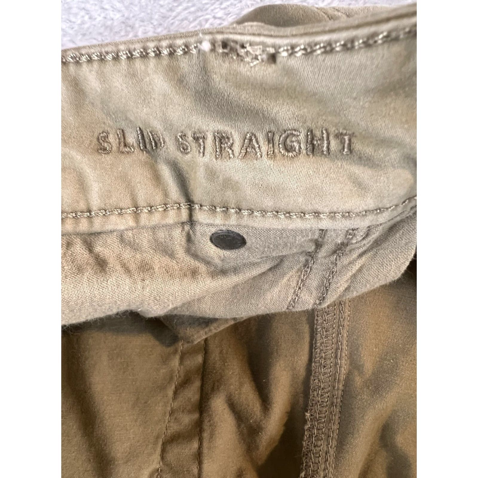 American Eagle Outfitters VINTAGE American Eagle Outfitters Chino Pants Mens Slim Straight 32 Regular Beige 36 Inseam Size US 32 / EU 48 - 3 Thumbnail