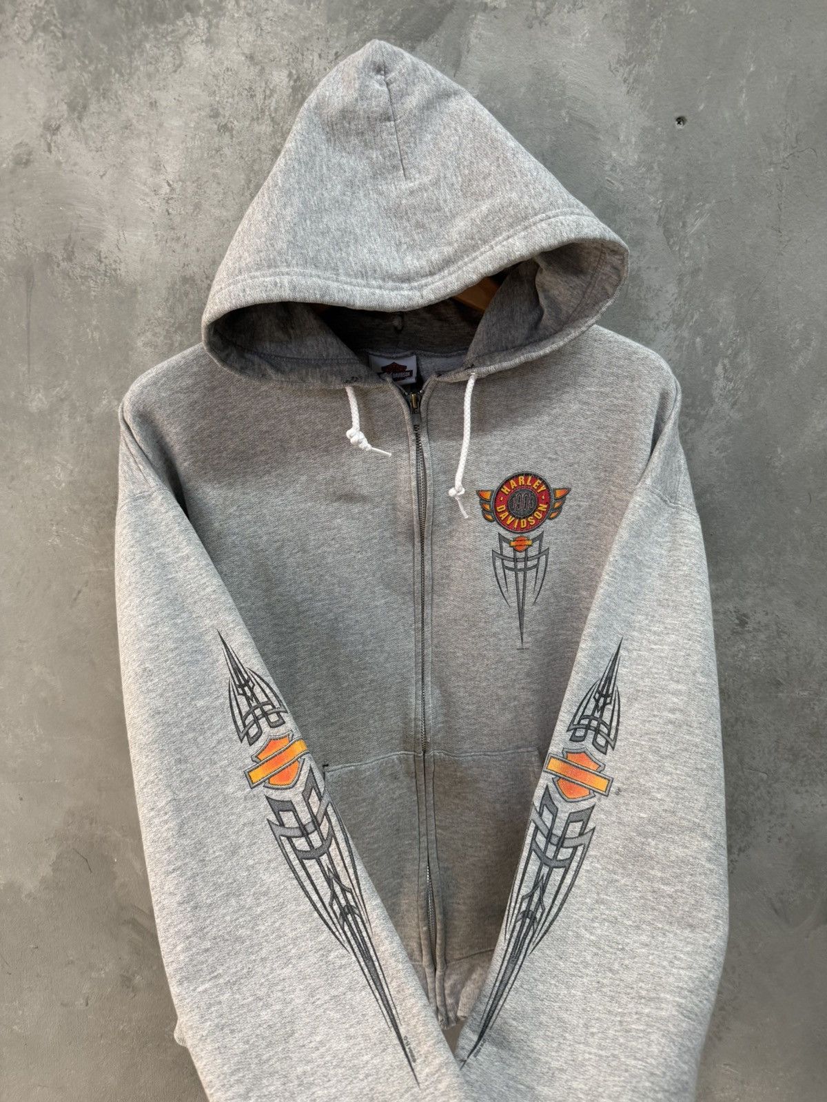 Harley Davidson Harley Davidson 00’ Tribal Zip Hoodie Distressed South Coast Size US M / EU 48-50 / 2 - 1 Thumbnail