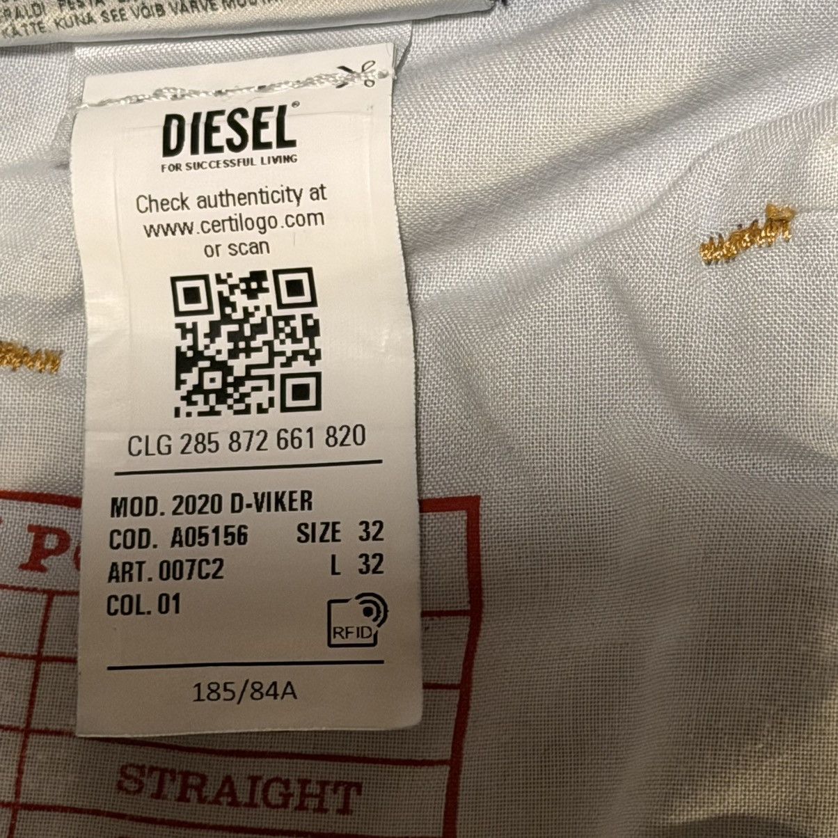 Diesel Diesel D-Viker Straight Denim – Medium Wash (W32-L32) Size US 32 / EU 48 - 10 Thumbnail
