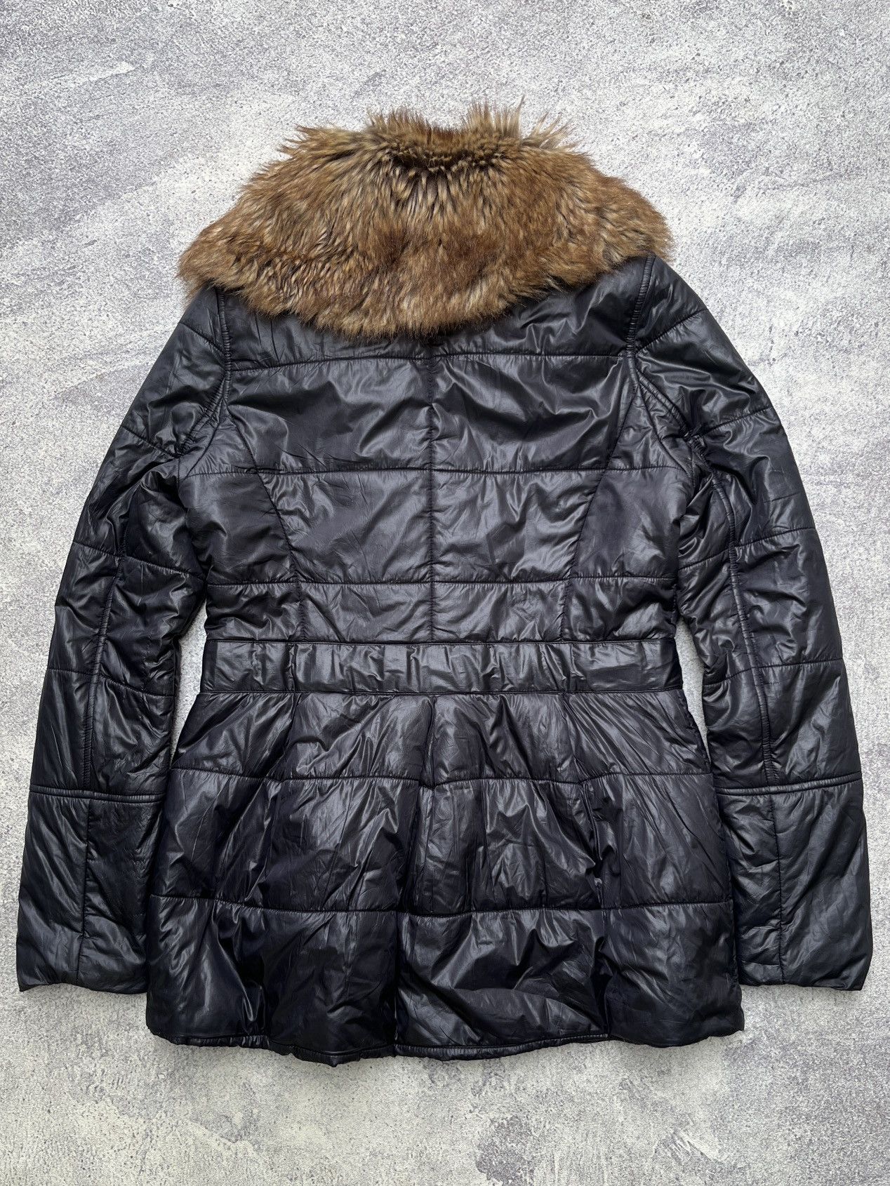 Armani Exchange Sample AD2009 Armani Exchange Assymetrical Faux Fur Jacket Size M / US 6-8 / IT 42-44 - 6 Thumbnail