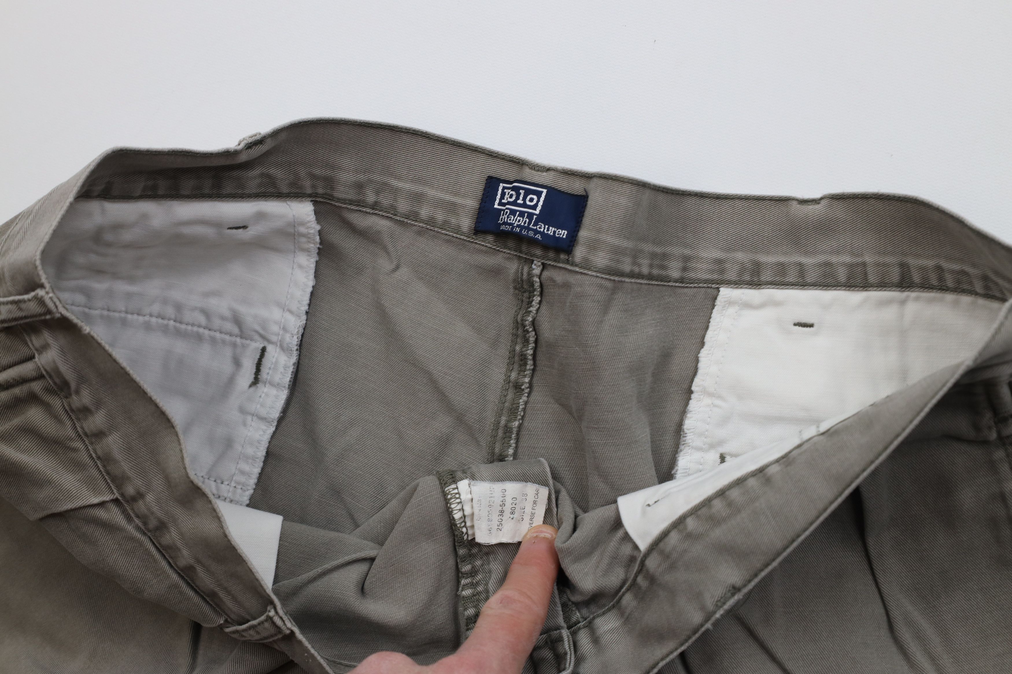 Ralph Lauren Vintage 90s Ralph Lauren Above Knee Chino Shorts Cotton USA Size US 38 / EU 54 - 9 Thumbnail