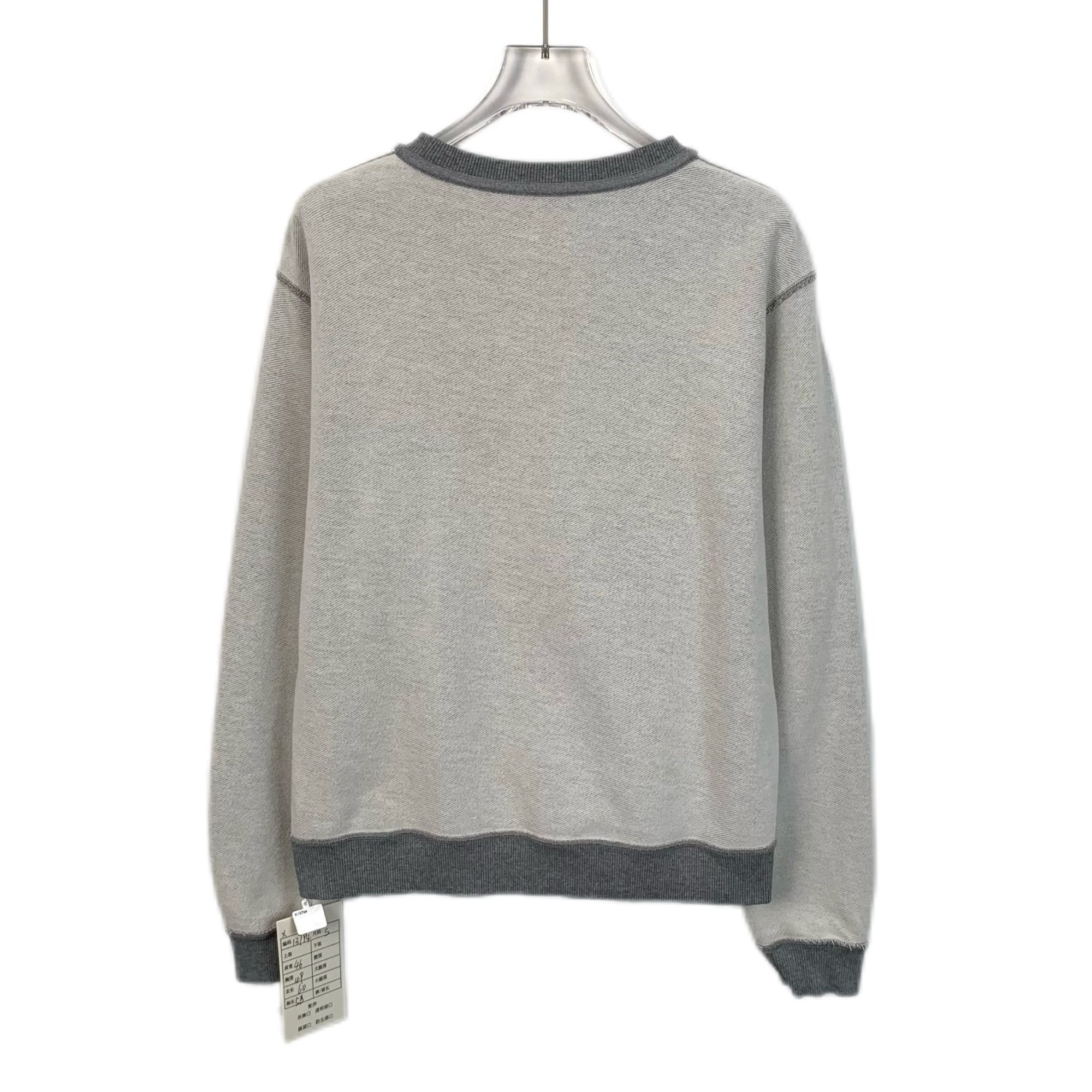 Loewe Loewe Gray Embroidered Logo Crewneck Sweatshirt S Size S / US 4 / IT 40 - 2 Thumbnail