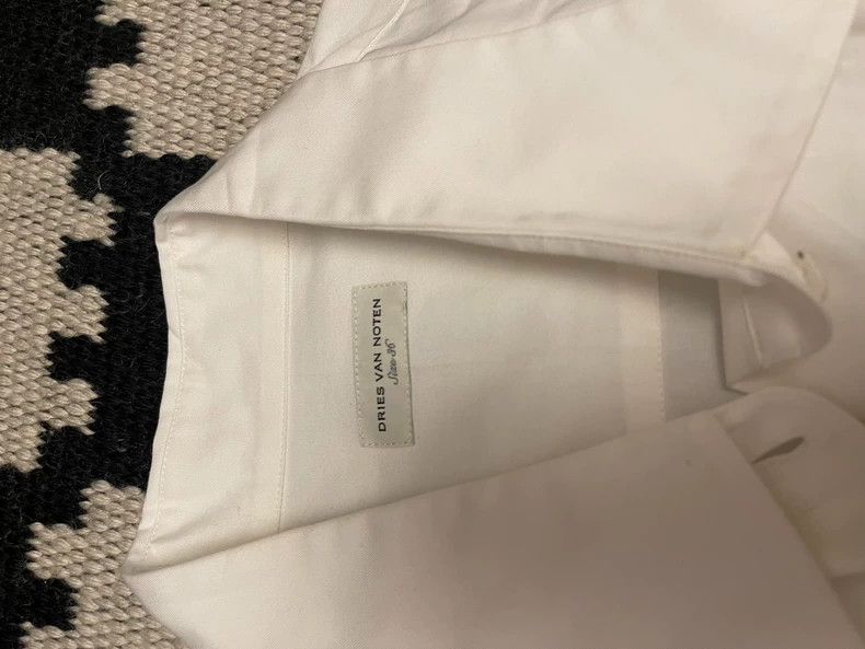 Dries Van Noten dries van noten size:36 white blouse 2503-Nextarrow Size US M / EU 48-50 / 2 - 2 Thumbnail