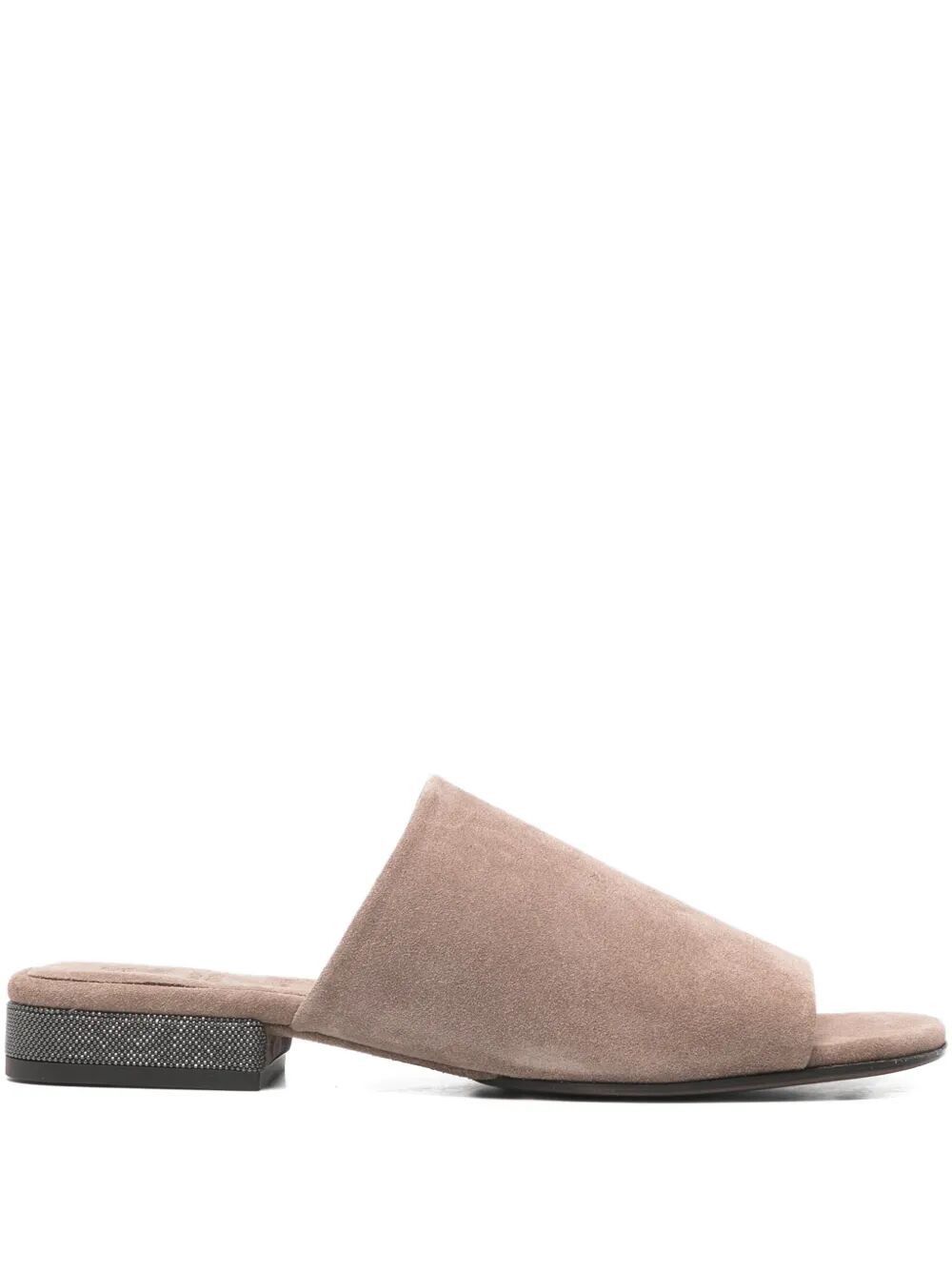 Brunello Cucinelli LEATHER SLIPPERS Size US 11 / IT 41 - 1 Thumbnail
