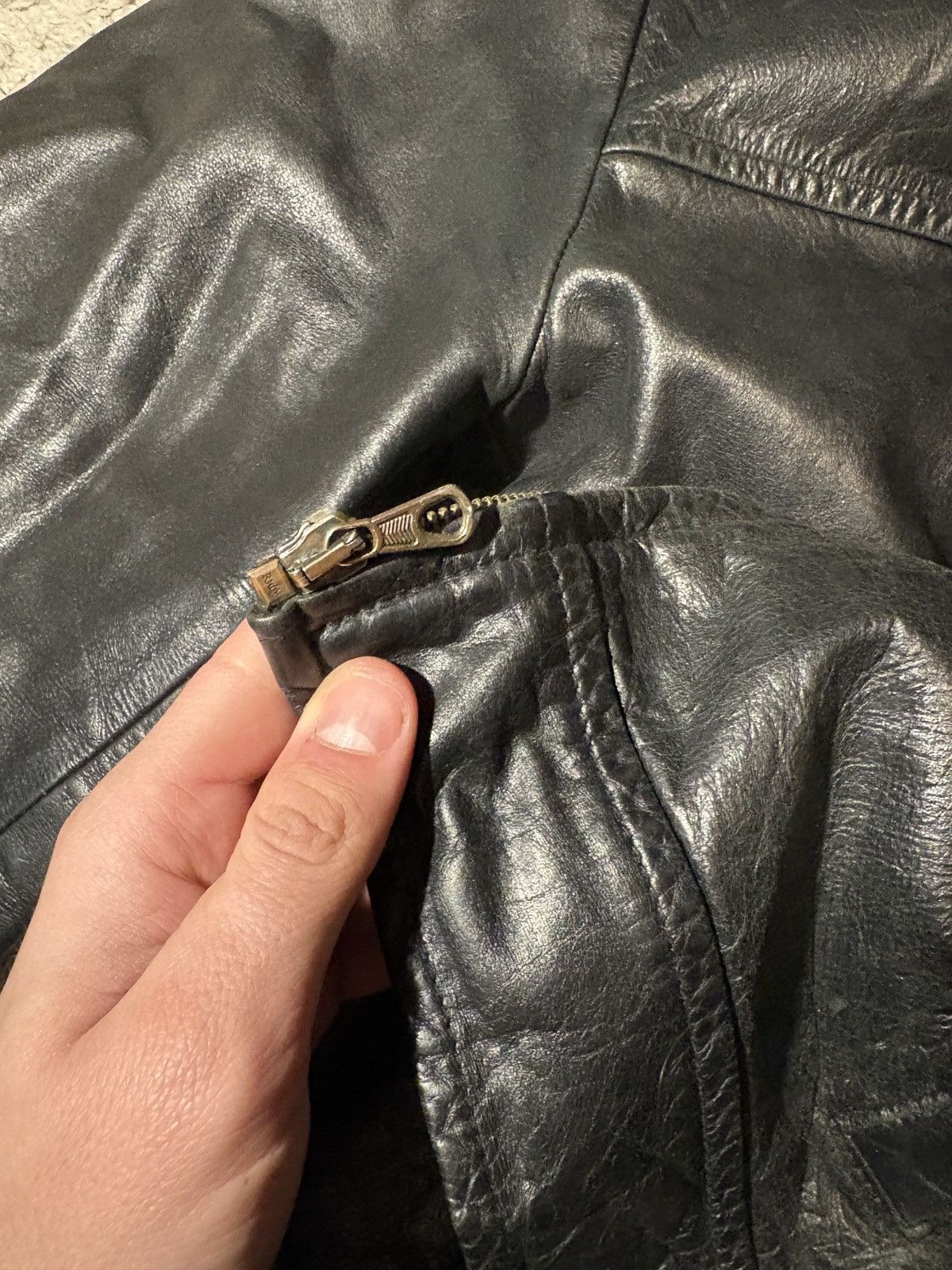 Other 80s vintage lether jacket Size US M / EU 48-50 / 2 - 5 Thumbnail