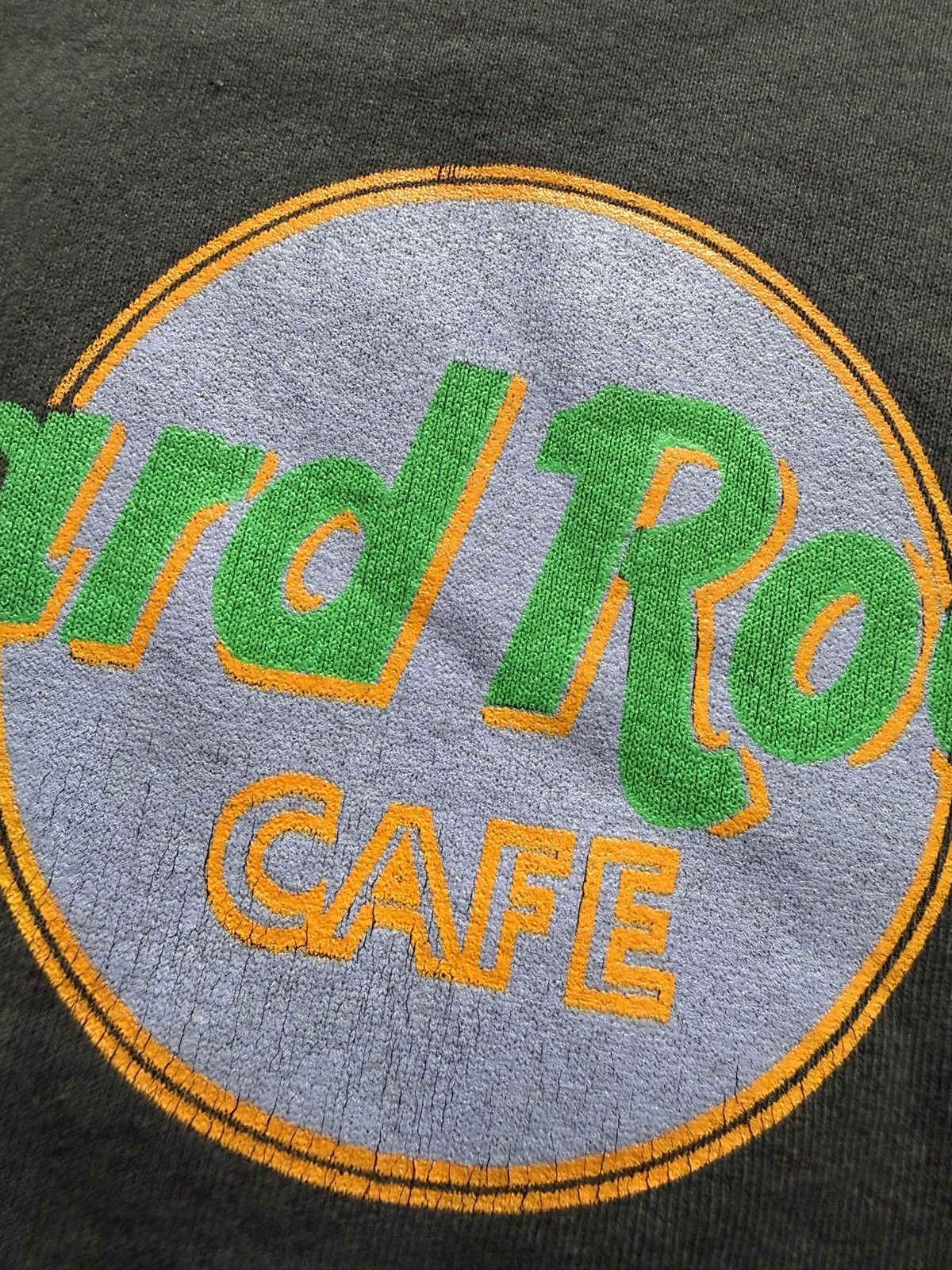 Vintage Vintage 80s Hard Rock Cafe New York Faded Sweatshirt Size US L / EU 52-54 / 3 - 5 Thumbnail
