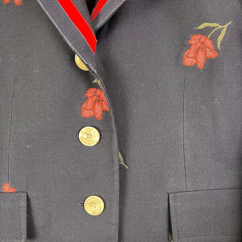 Gucci Gucci Floral embroidered suit Size 42R - 4 Thumbnail