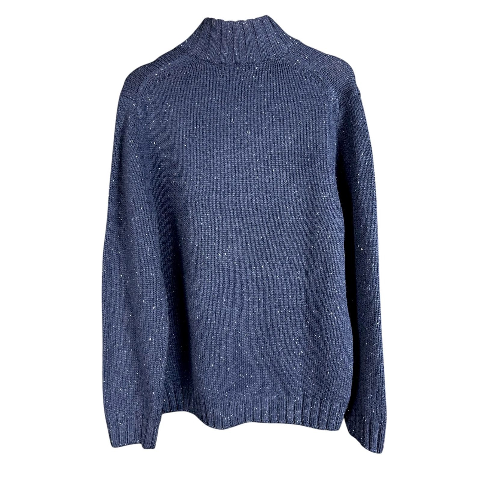Nautica Nautica Men's Large Four-Button Mock Neck Speckled Sweater Size US L / EU 52-54 / 3 - 2 Thumbnail