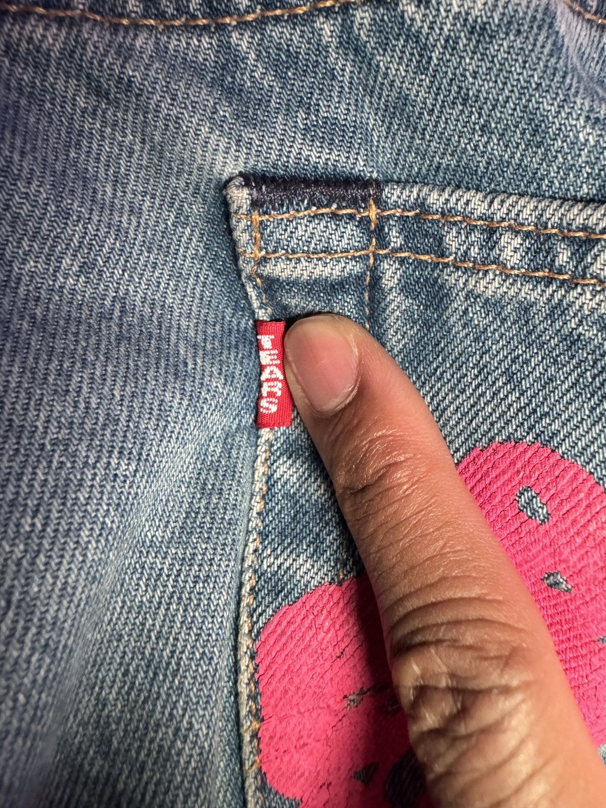 (B).Stroy × DENIM TEARS Denim Tears B Stroy Jeans Size US 36 / EU 52 - 6 Thumbnail