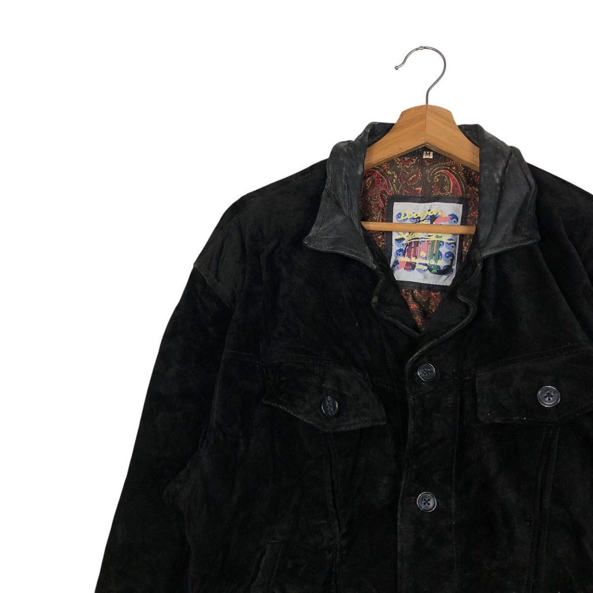 Japanese Brand 📌Vintage Leather Jacket Blanket Dragon Tokyo Issey Miyake Size US M / EU 48-50 / 2 - 8 Thumbnail