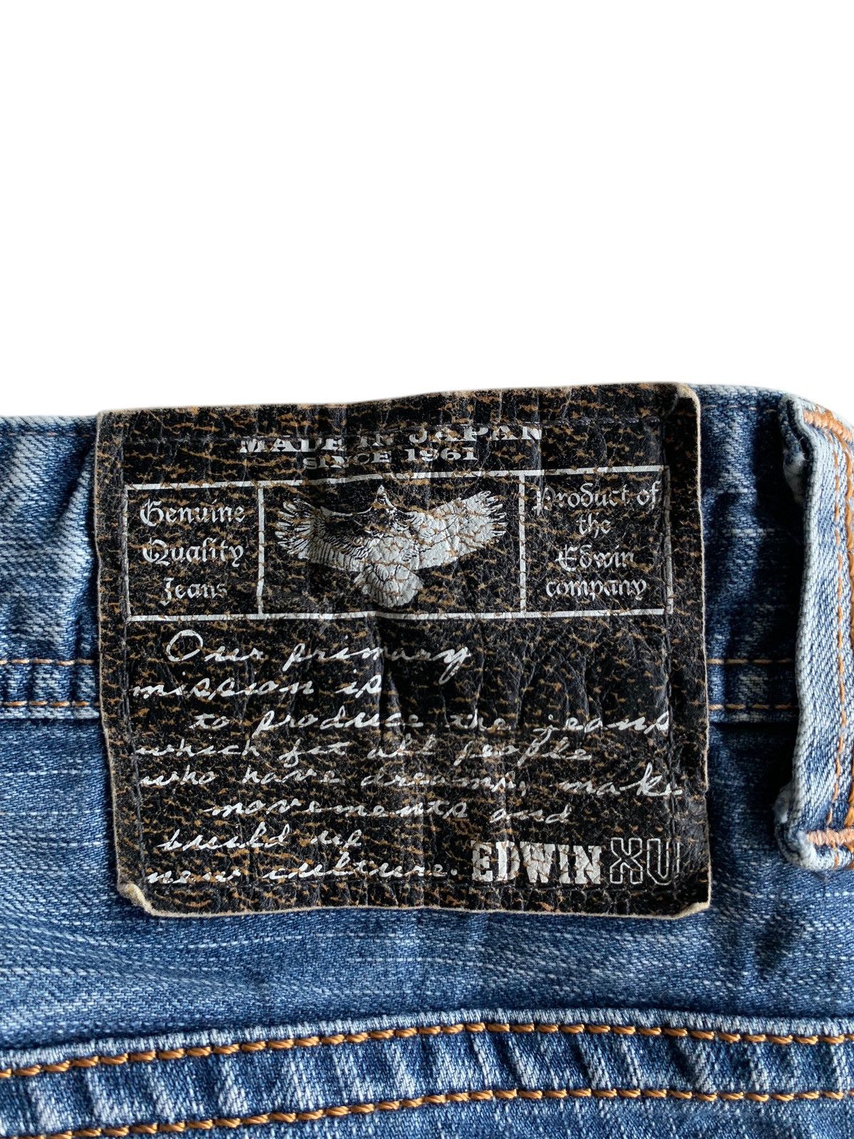 Edwin VINTAGE FLARE EDWIN XV NAVAJO FADED&RUSTY JAPANESE DENIM Size US 34 / EU 50 - 10 Thumbnail
