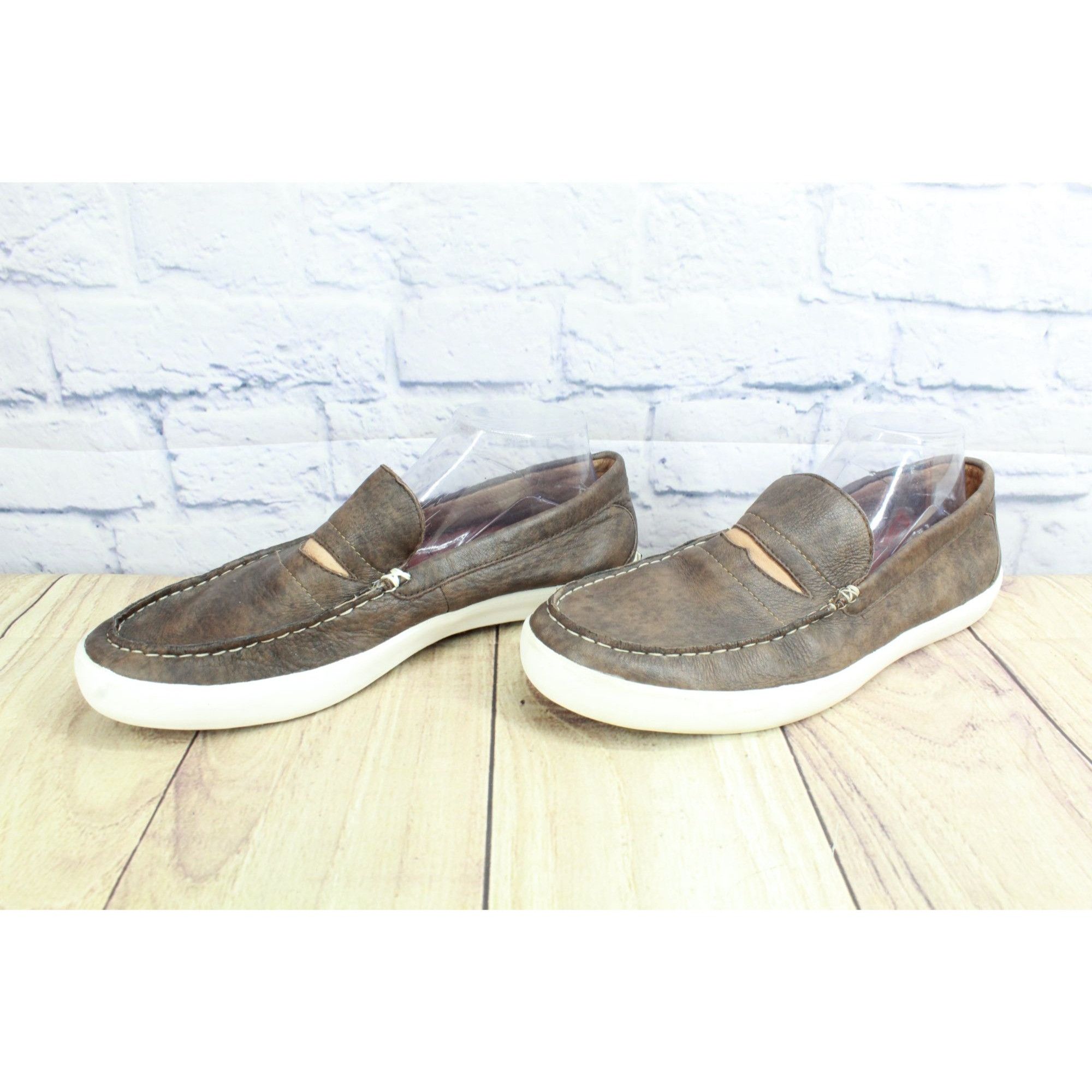 L.L. Bean LL Bean Men's Brown Leather Penny Slip On Shoes Size US 10 / EU 43 - 2 Thumbnail
