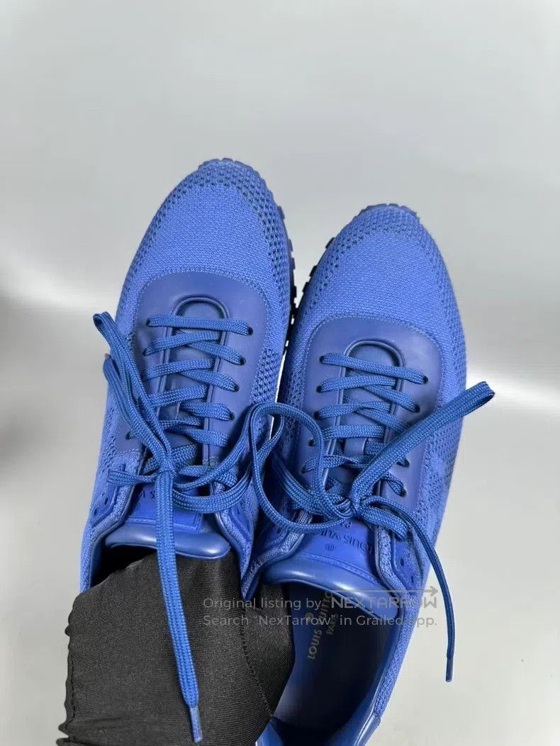 Louis Vuitton Louis Vuitton Blue woven checkerboard sneakers Size US 7 / EU 40 - 5 Thumbnail