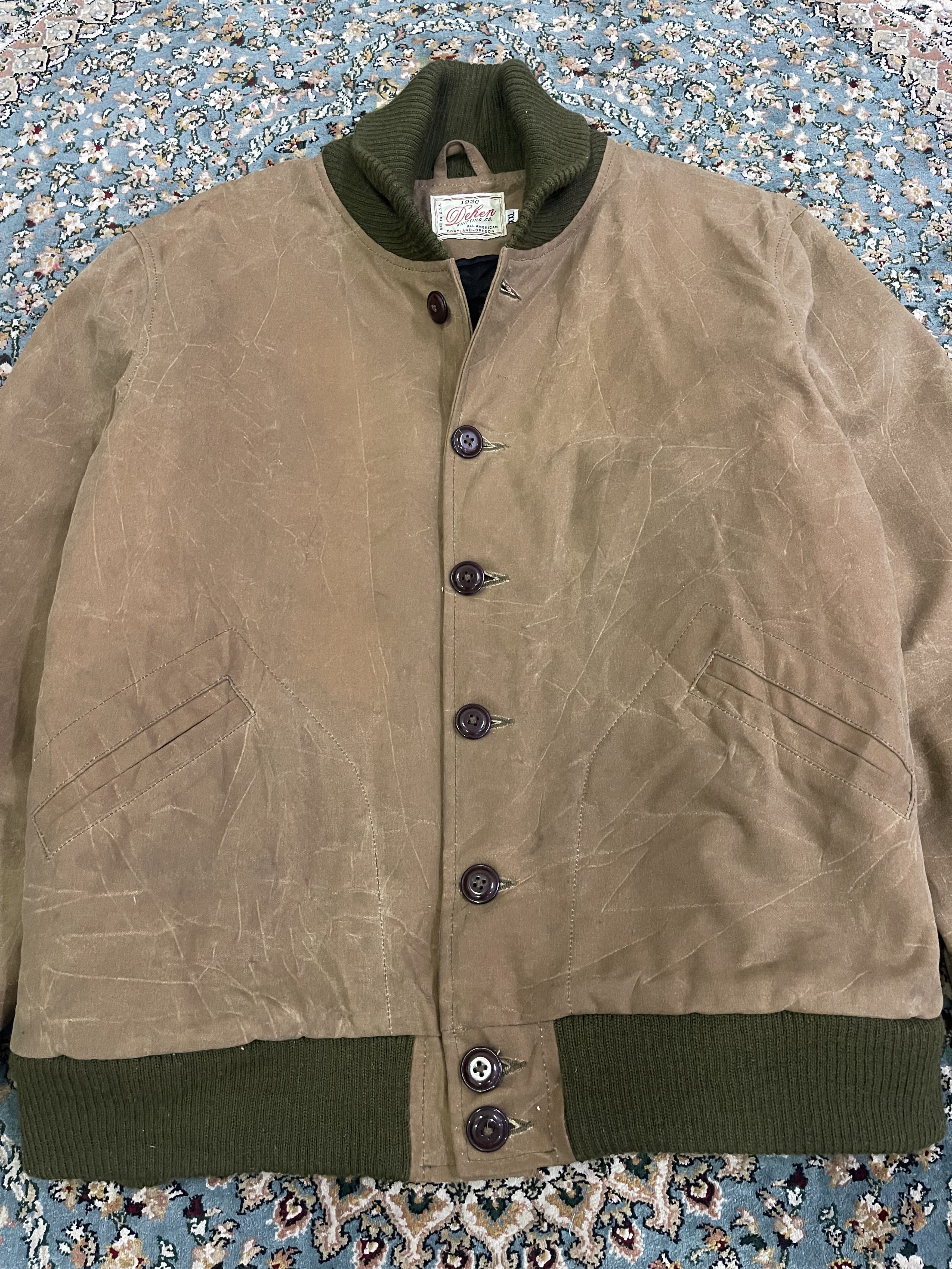 Dehen 1920 Dehen 1920 N-1 Deck Wax Oil Jacket Size US XXL / EU 58 / 5 - 3 Thumbnail