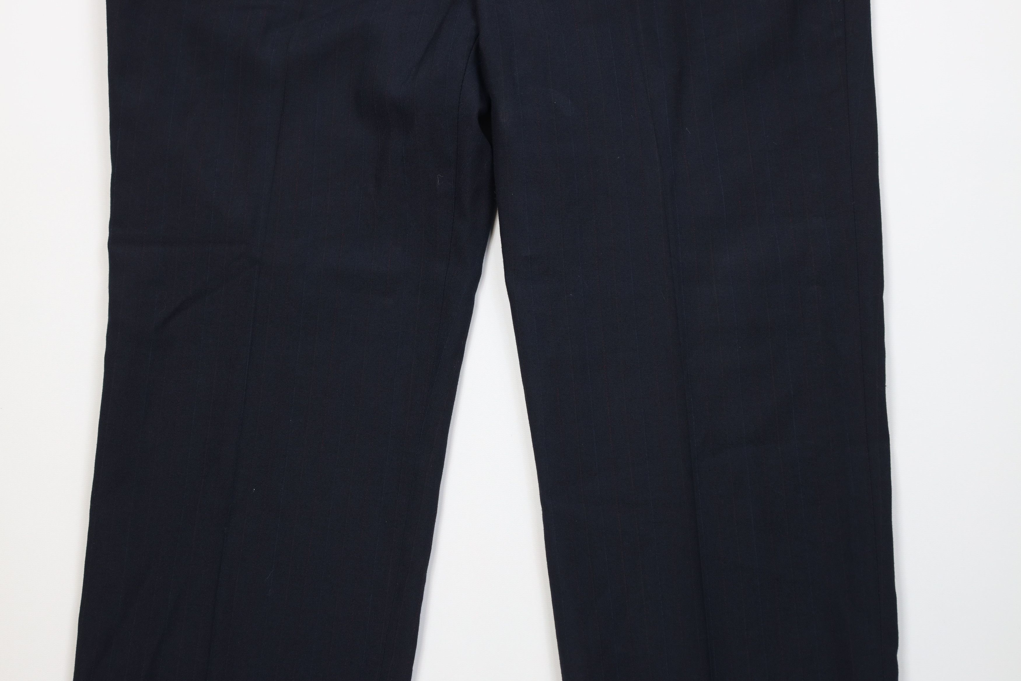 Vintage Vintage 70s Blend Knit Pinstriped Wide Leg Chino Pants US Size US 38 / EU 54 - 3 Thumbnail