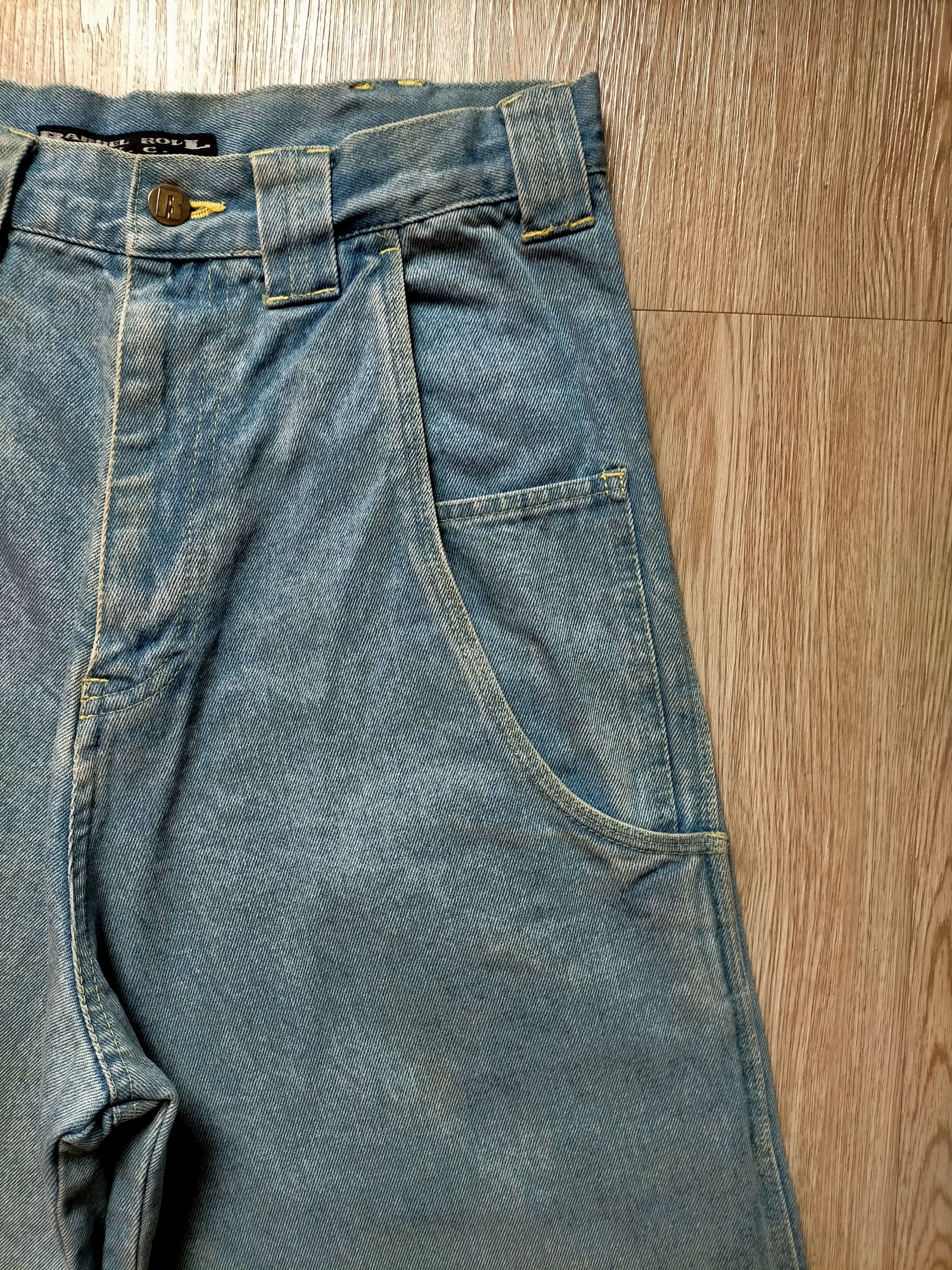 JNCO × Japanese Brand Barrel Roll N.y.c Baggy Double Pocket Hip Hop Style Size US 31 - 6 Thumbnail