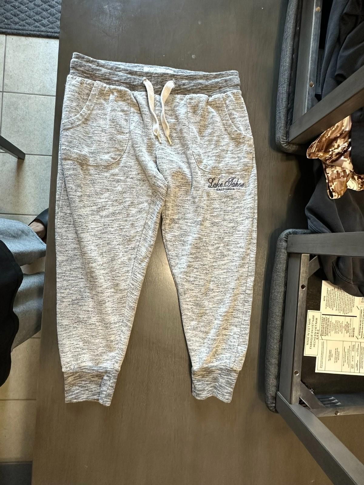 Designer Lake Tahoe Joggers Soft Fleece California Embroidery L Size 36" / US 14 / IT 50 - 2 Thumbnail