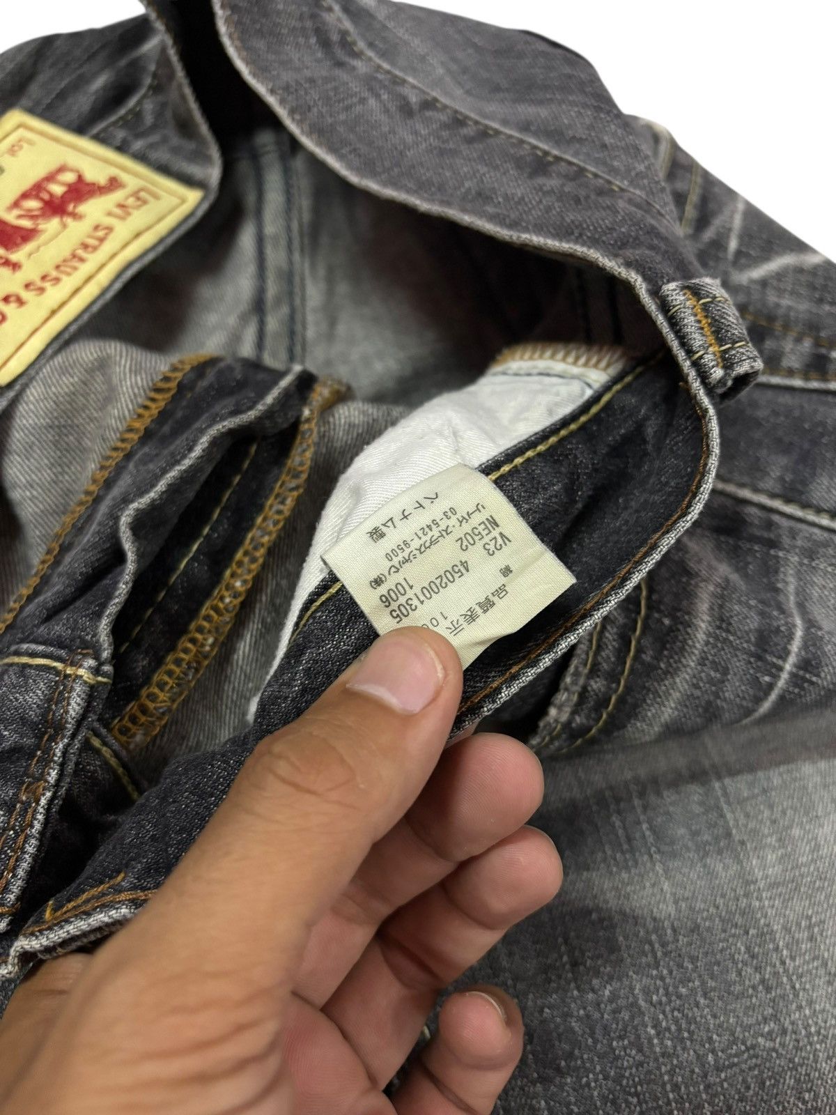Levi's Vtg 90s Levis 502 Distressed Jeans Size US 34 / EU 50 - 8 Thumbnail