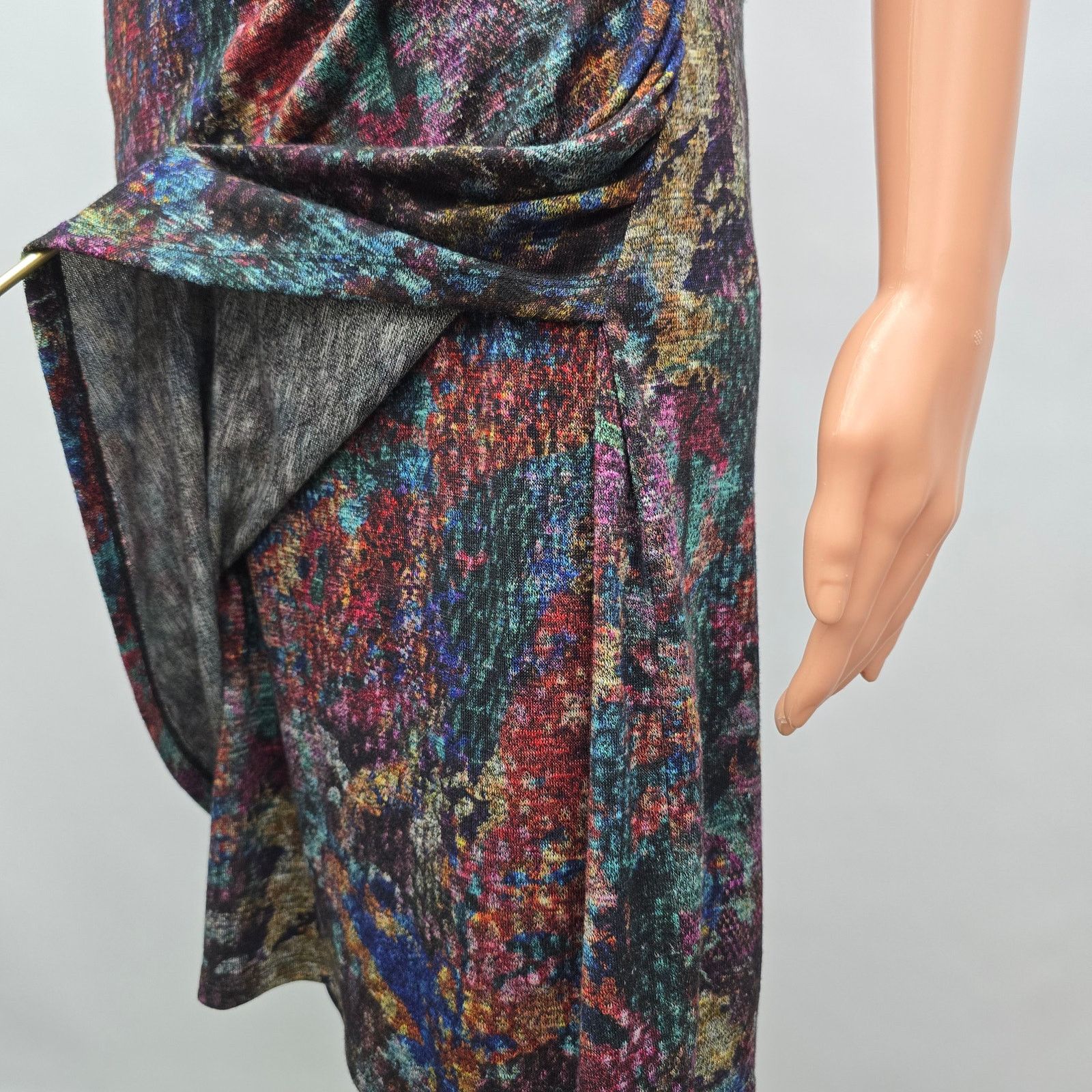 Desigual Desigual Harmonie Drape Dress Women's M/L Short Sleeve Size M / US 6-8 / IT 42-44 - 9 Thumbnail