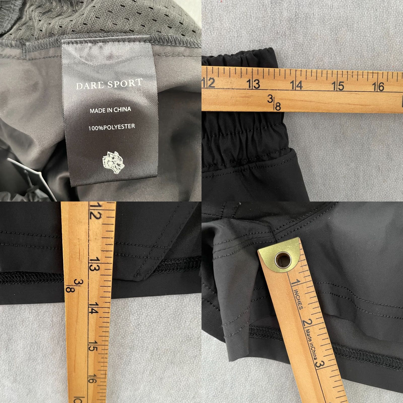 Darc Sport Darc Sport Shorts Womens Small Black Wolf Patch Training Short Ladies NEW S SHE Size 28" / US 6 / IT 42 - 8 Thumbnail
