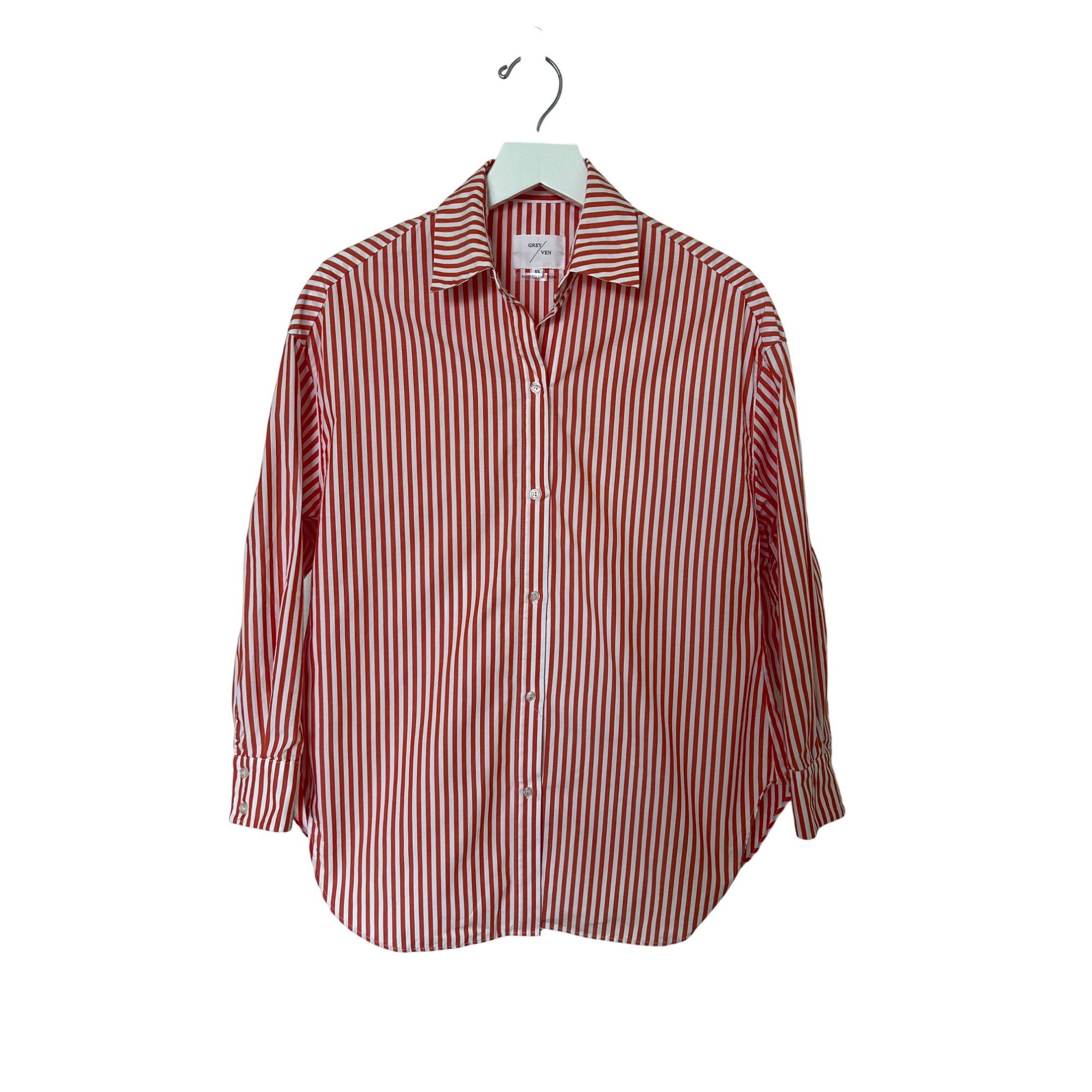 Other Grey Ven The Reya Bengal Orange Button Down Shirt Size XS / US 0-2 / IT 36-38 - 8 Thumbnail