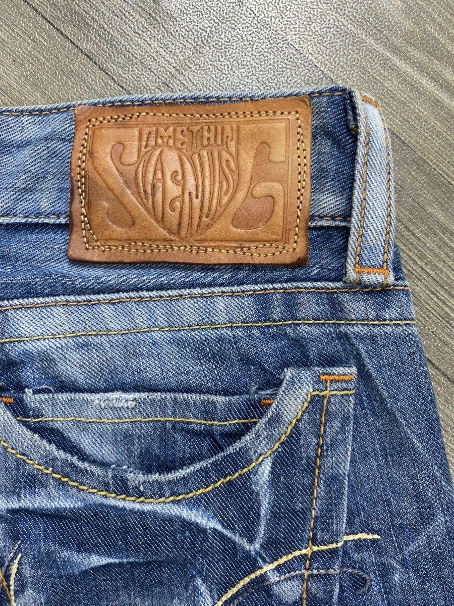 If Six Was Nine 2000s Venus Edwin Distressed Punk Faded Bootcut Flared Jeans Size US 30 / EU 46 - 13 Thumbnail