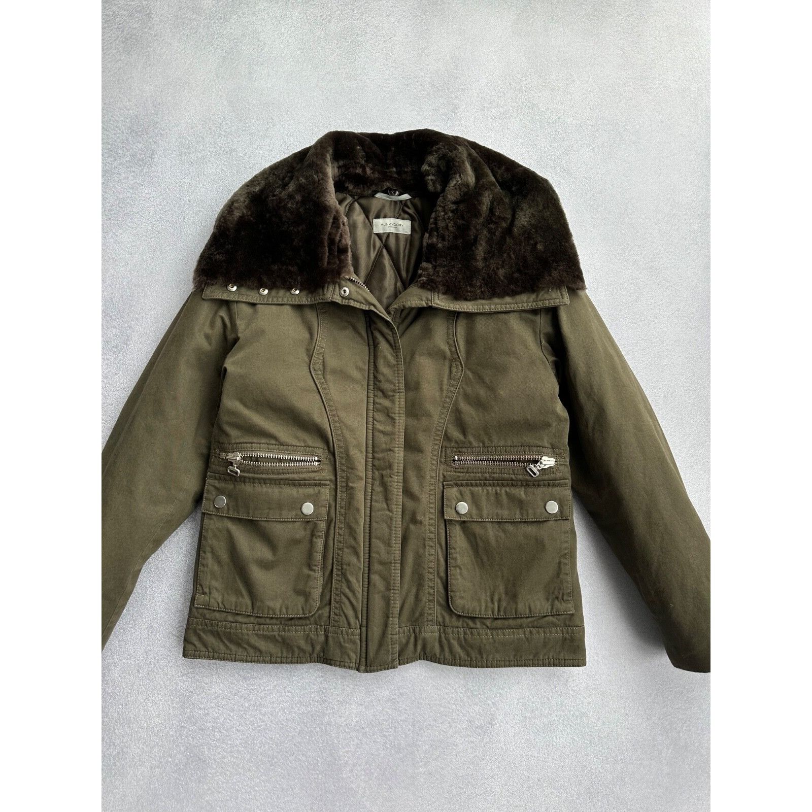 Vintage Hunkydory Stockholm Woman Puffer Fur Jacket Size S / US 4 / IT 40 - 4 Thumbnail