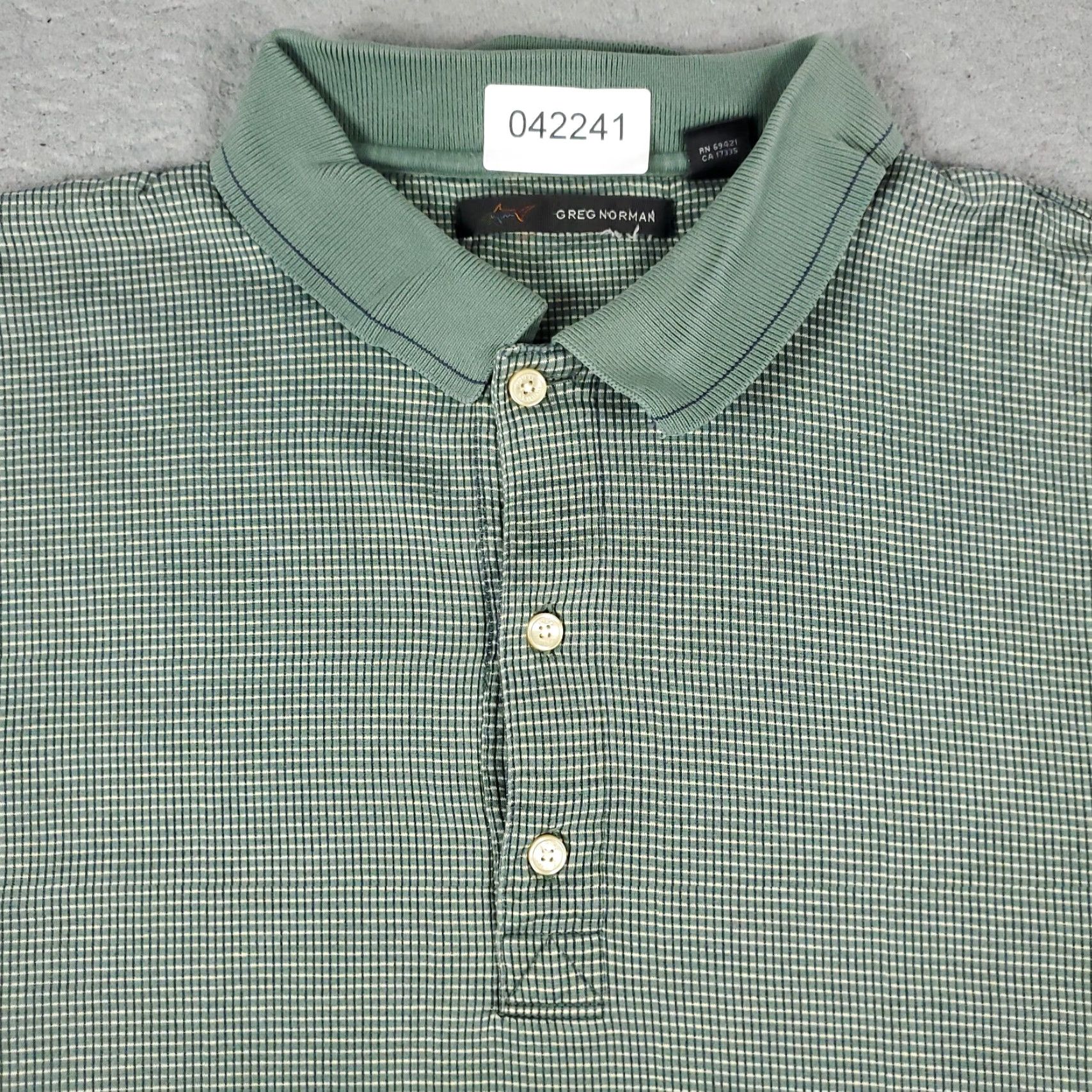 Vintage Greg Norman Polo Shirt Mens M Green Cotton Short Sleeve Polo Shirt Mens Green Golf Casual Modern Sports Mens Size US M / EU 48-50 / 2 - 2 Thumbnail