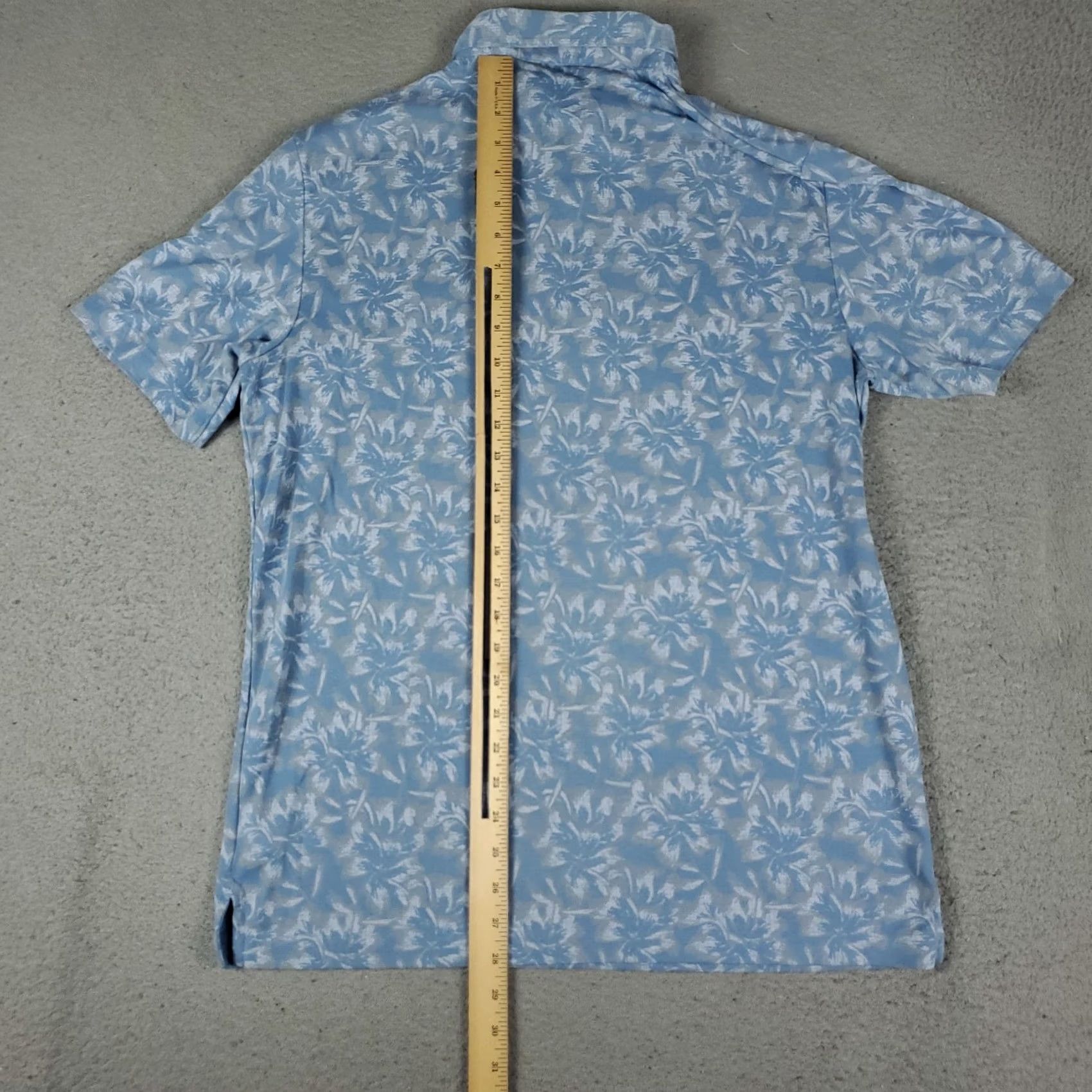 TravisMathew Travis Mathew Polo Shirt Mens Size Large Blue Floral Golf Casual Short Sleeve Shirt Size US L / EU 52-54 / 3 - 5 Thumbnail