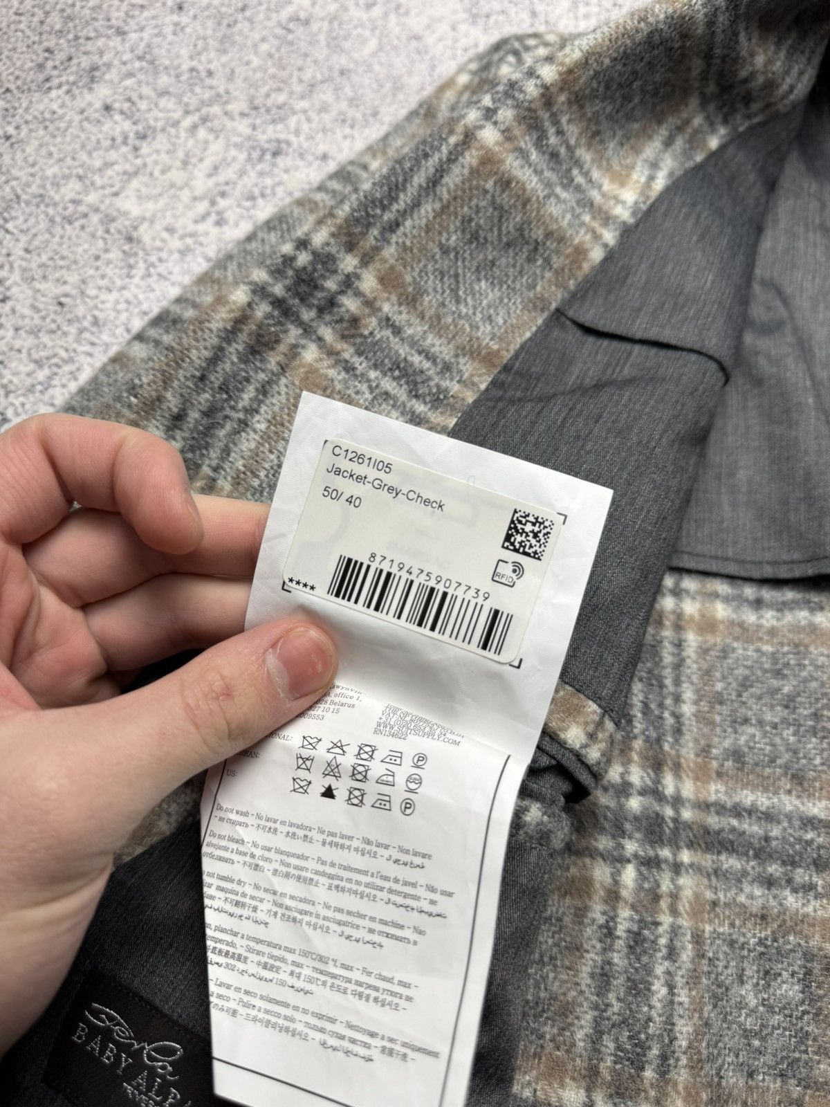 Suitsupply Suitsupply Men’s Havana HL Check Wool Alpaca Blend Size 42R - 15 Thumbnail