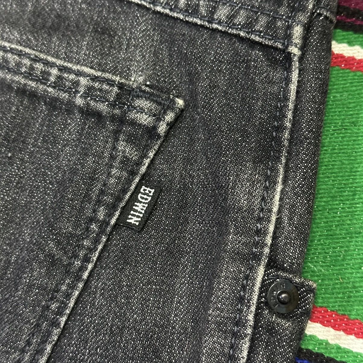 Vintage edwin double waist superblack . Size US 34 / EU 50 - 8 Thumbnail
