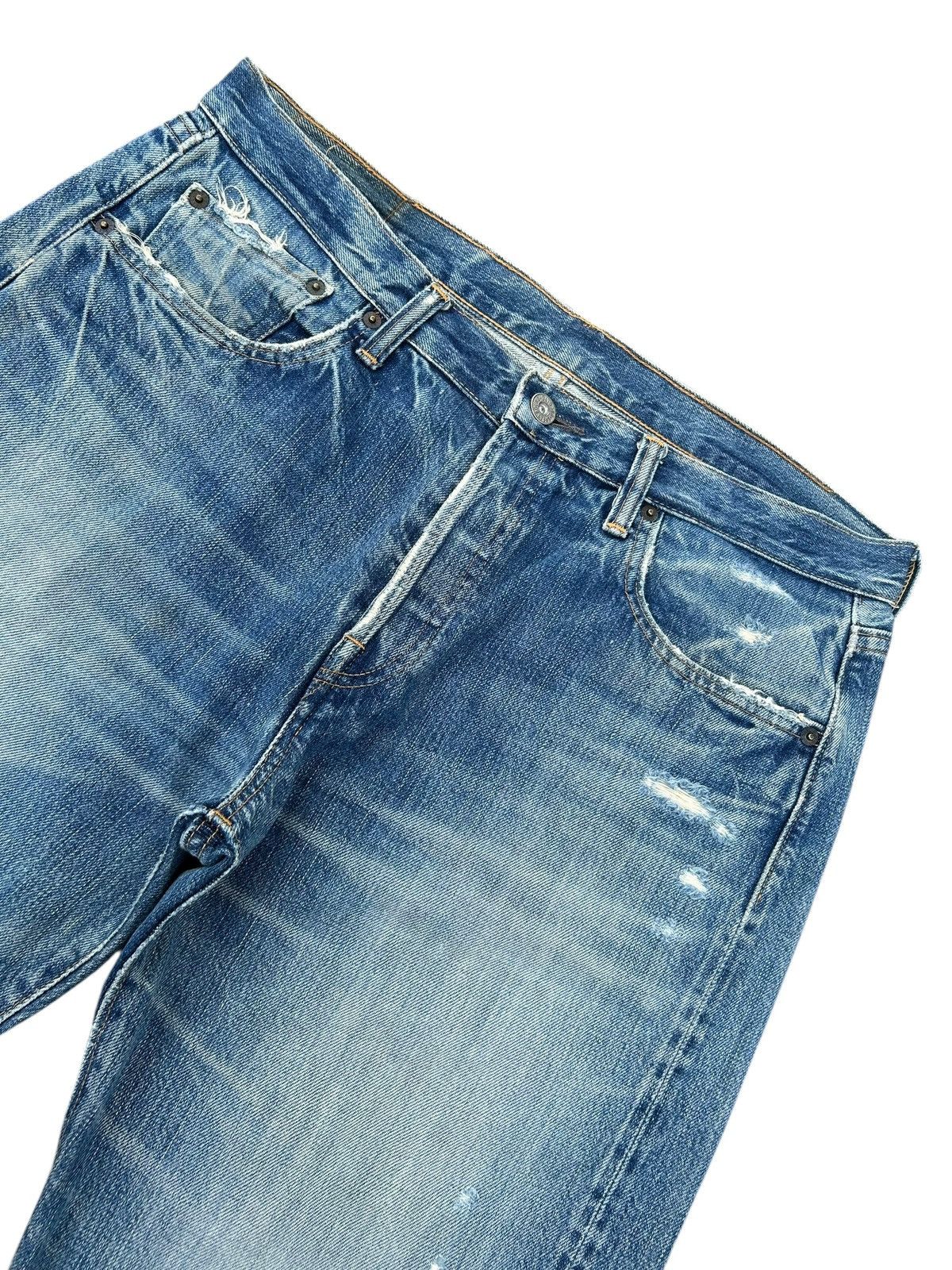 Kapital Vintage SpellBound Selvedge Distressed Denim Jeans Size US 34 / EU 50 - 4 Thumbnail