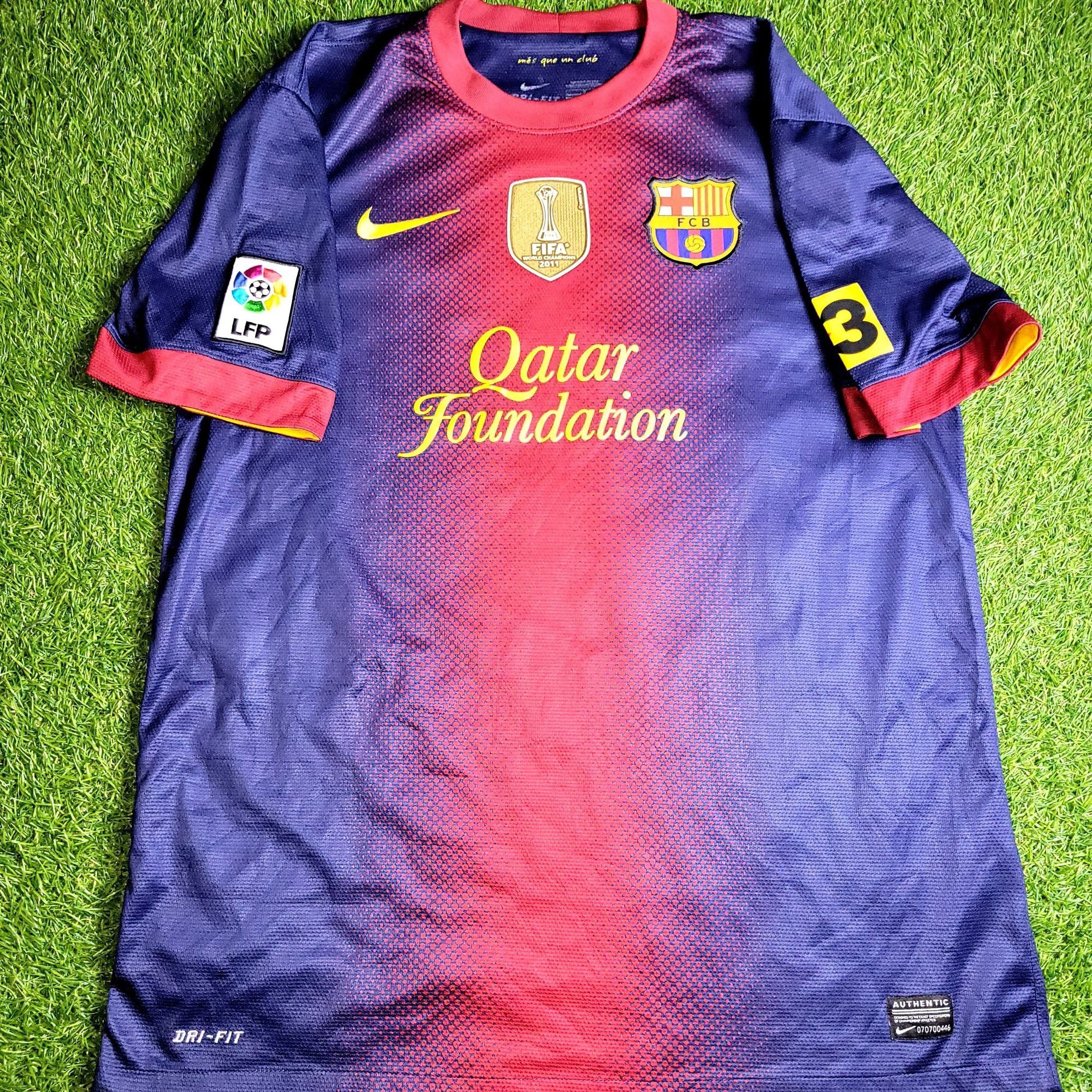 Messi Barcelona 2012 2013 Home Soccer Jersey Shirt L