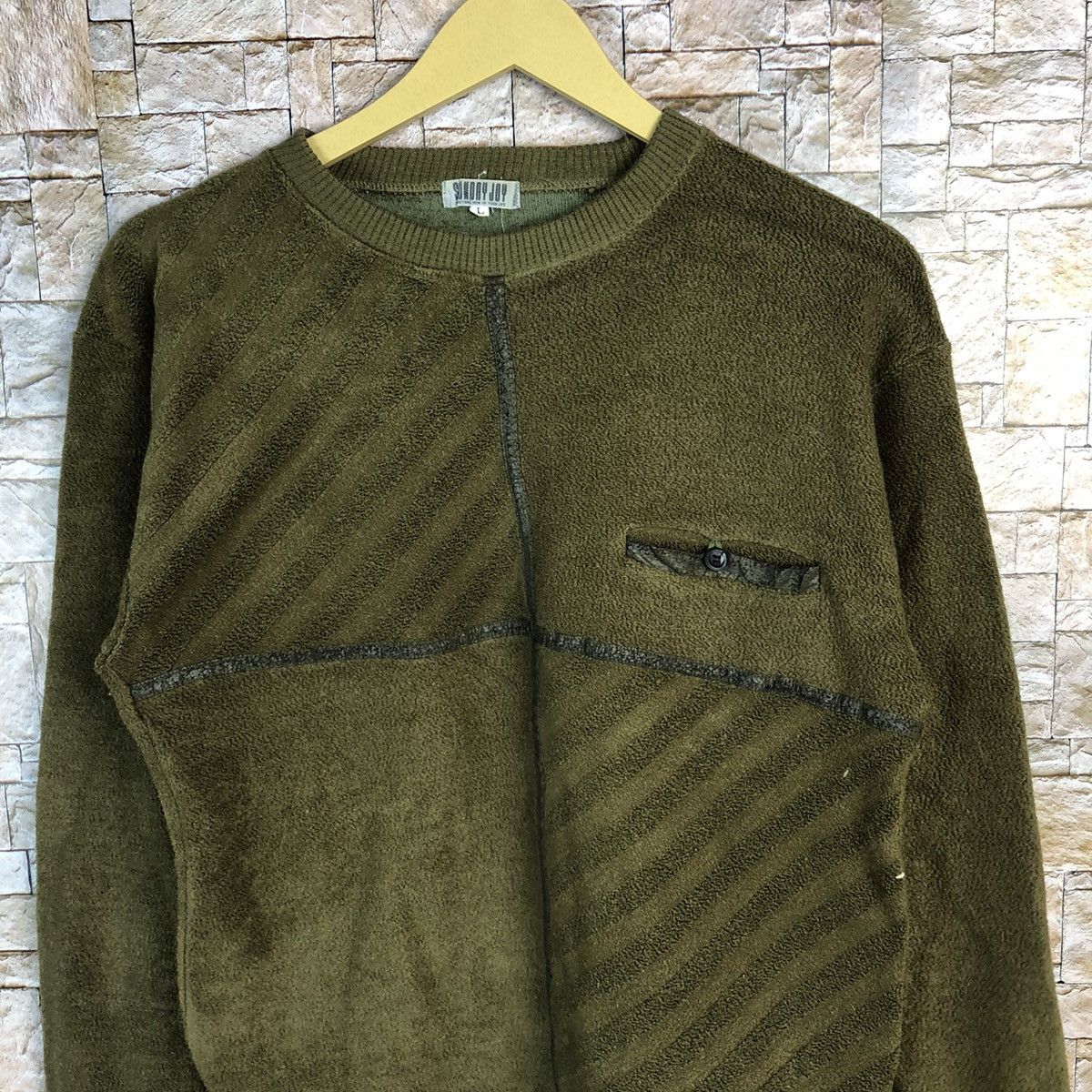 Homespun Knitwear × Japanese Brand Sunday Joy Green Knitwear #A675 Size M / US 6-8 / IT 42-44 - 5 Thumbnail