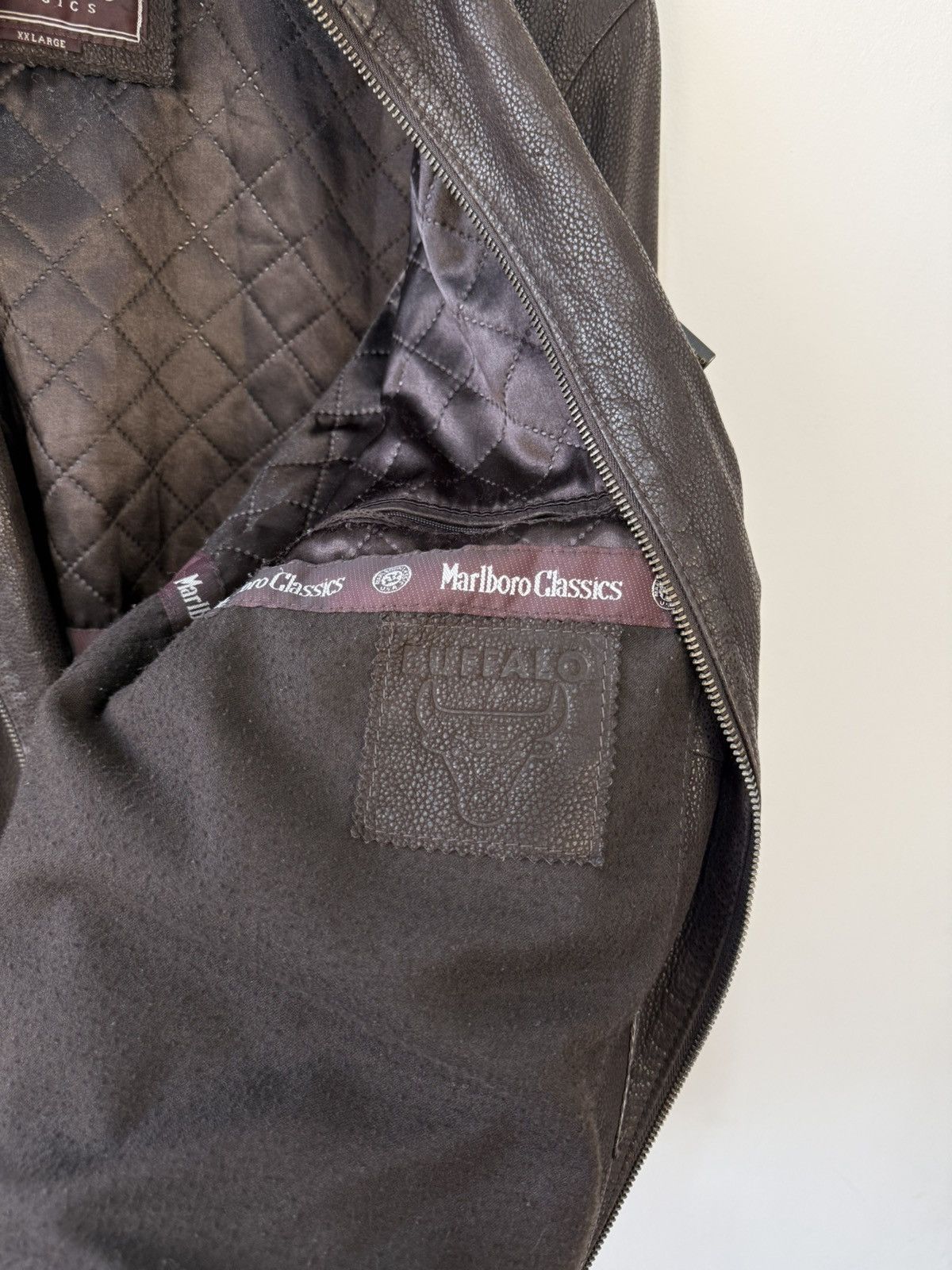 Marlboro Classics Malboro Classics Vintage 90s Brown Leather Jacket Size US XXL / EU 58 / 5 - 13 Thumbnail